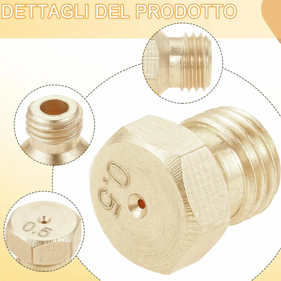 Calor Propan Zestaw dysz do gazu metanu 12 sztuk 0,5-1,1 mm konwersja propan