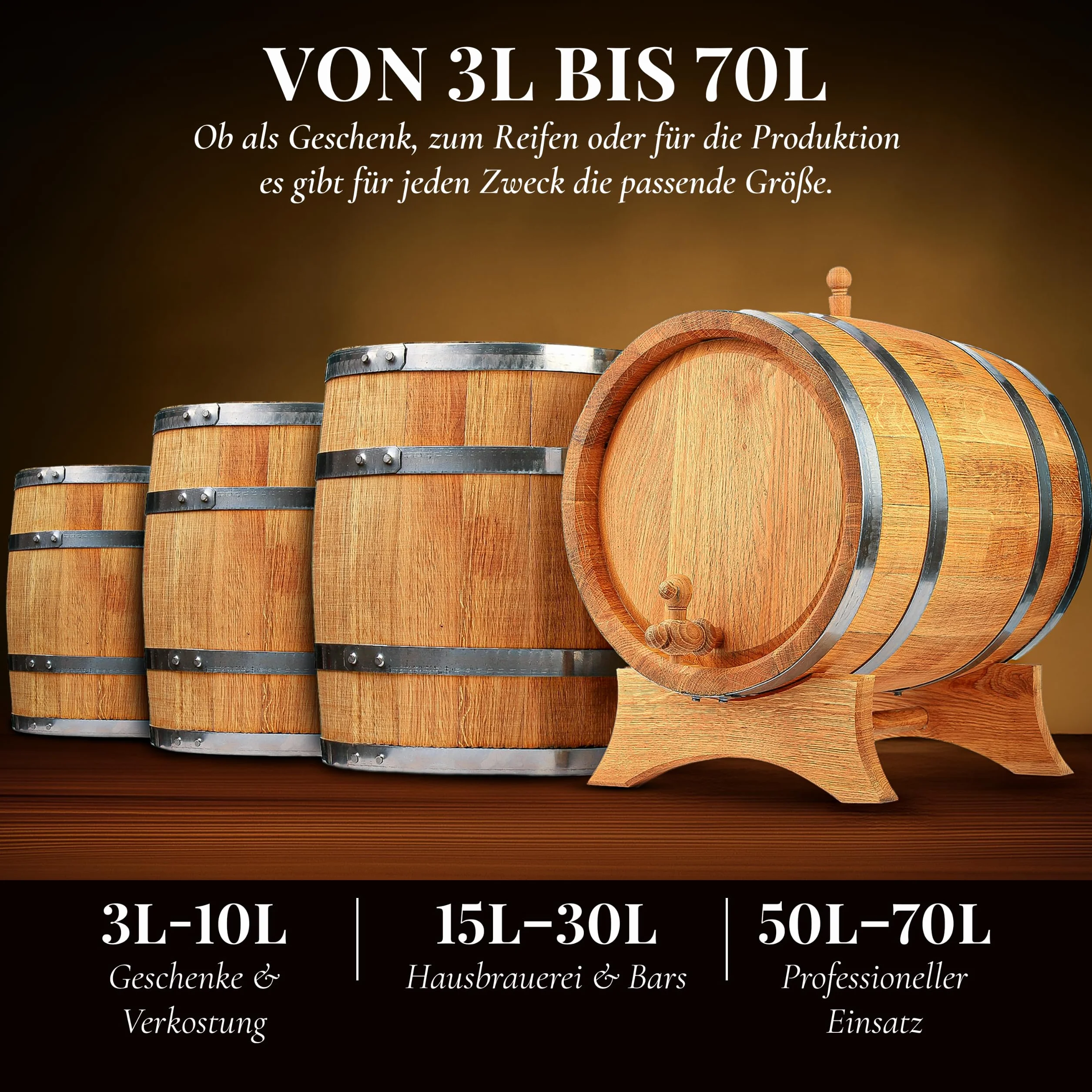 Dębowa beczka drewniana 5 litrów na whisky wino alkohol