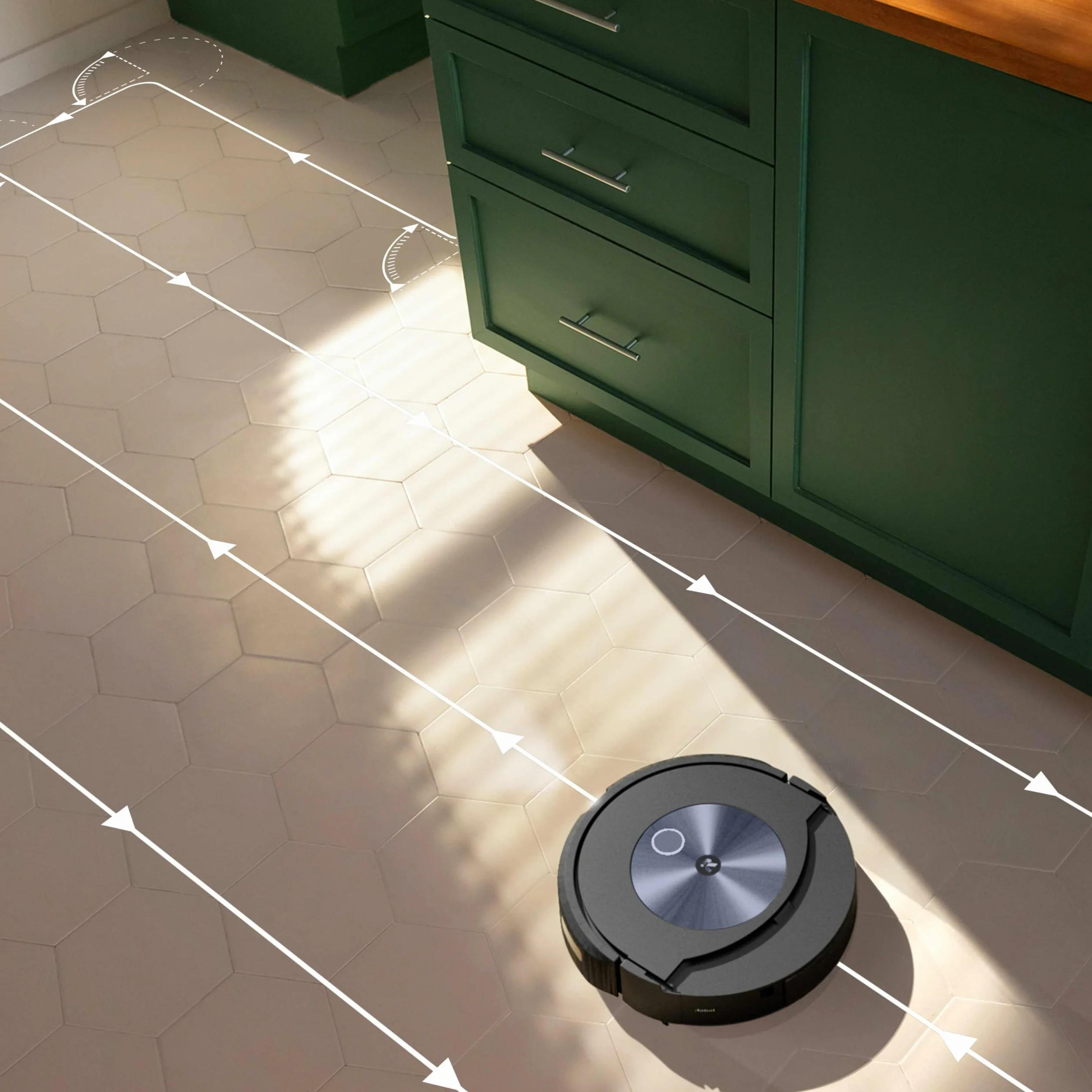 Irobot Roomba Combo J7+ Robot odkurzający z łącznością Wi-Fi z funkcją automatycznego usuwania brudu i zasysaniem podnoszącym oraz 2 gumowymi szczotkami głównymi do wszystkich powierzchni