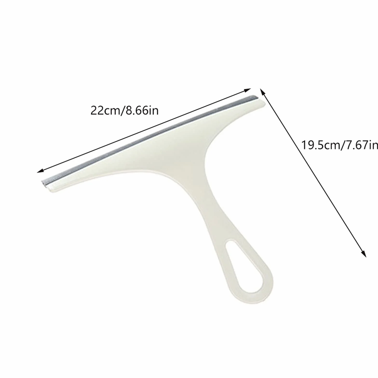 JINGYAN Ściągaczki prysznicowe Household Cleaning Bathroom Mirror Cleaner With Silicone Blade Holder Hook Car Glass Shower Squeegee Window Wiper Scraper(Green)