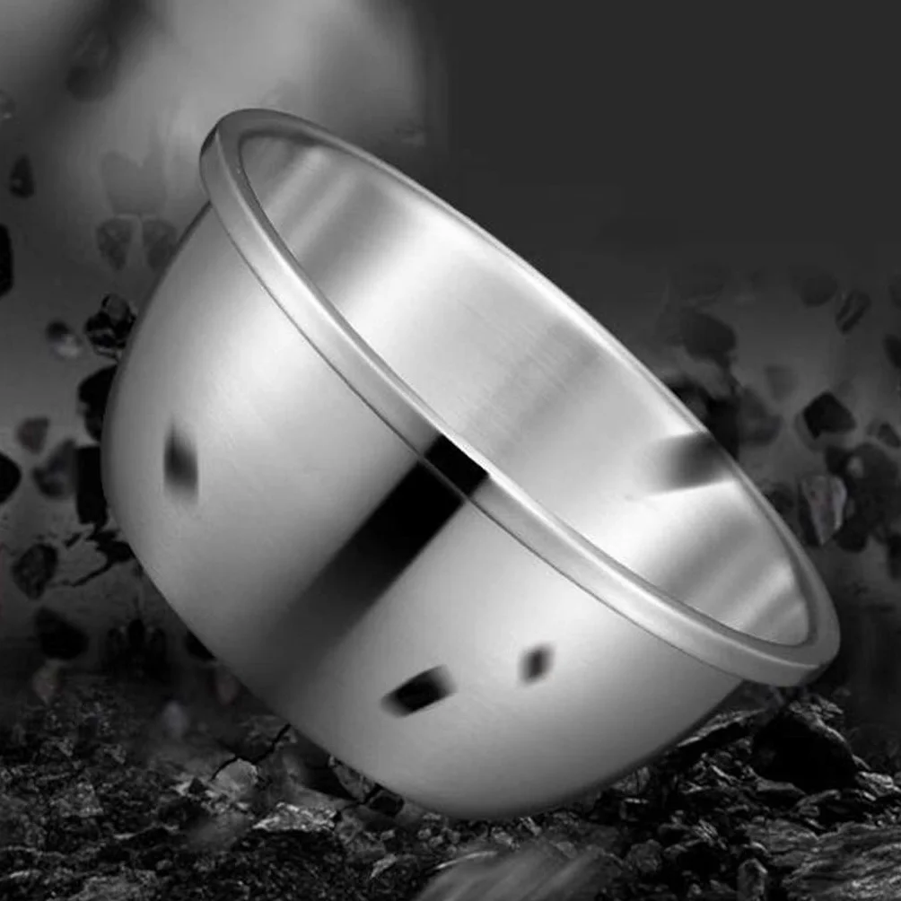 Miski do mieszania zastawy stołowej, zestaw 3 misek do sałatek ze stali nierdzewnej, metalowe miski kuchenne do mieszania, ubijania i przechowywania żywności - bez pokrywy 20 cm-