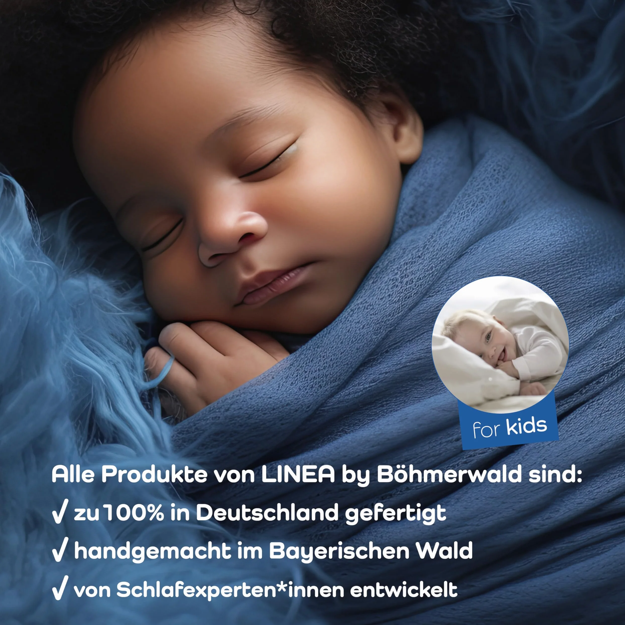 LINEA by böhmnerwald Kids Naturalny letni lekki koc 100 × 135 100% dziki jedwab dla alergików