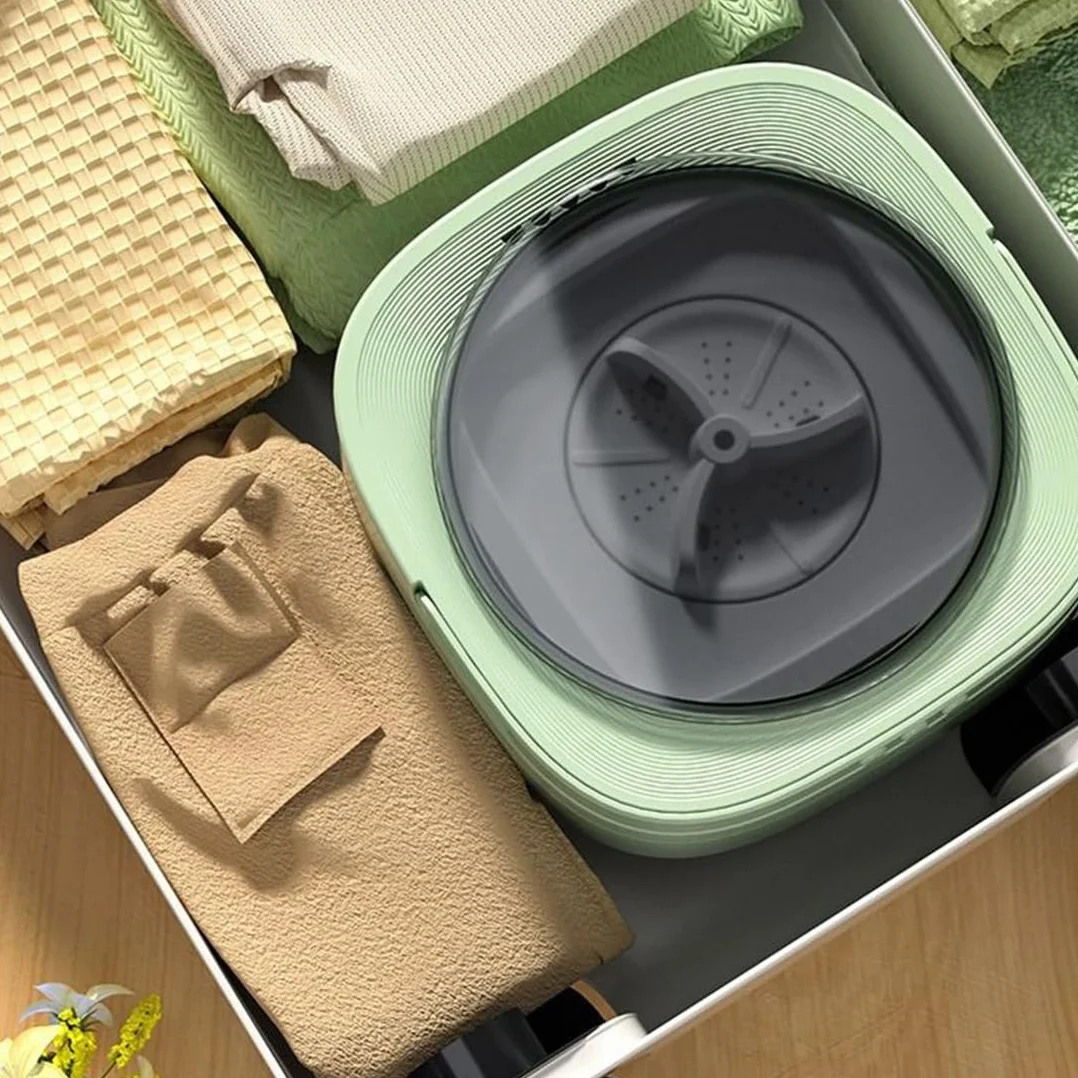 Przenośna Mini Pralka, Mała Podkładka Podróżna, Pojemność 15 L, Zestaw Cykli Prania I Opróżniania, Składana Pralka Do Ubrań(15L/3.96GAL)