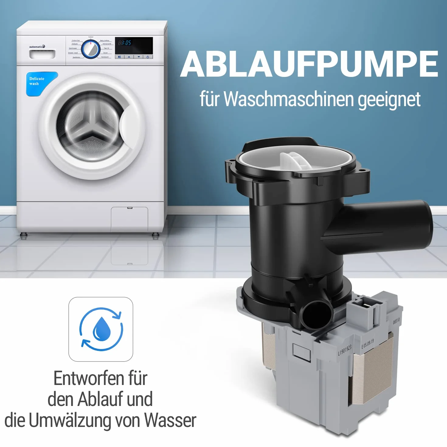Pompa ściekowa zamiennik Bosch 00145787 do pralki Siemens iQ300