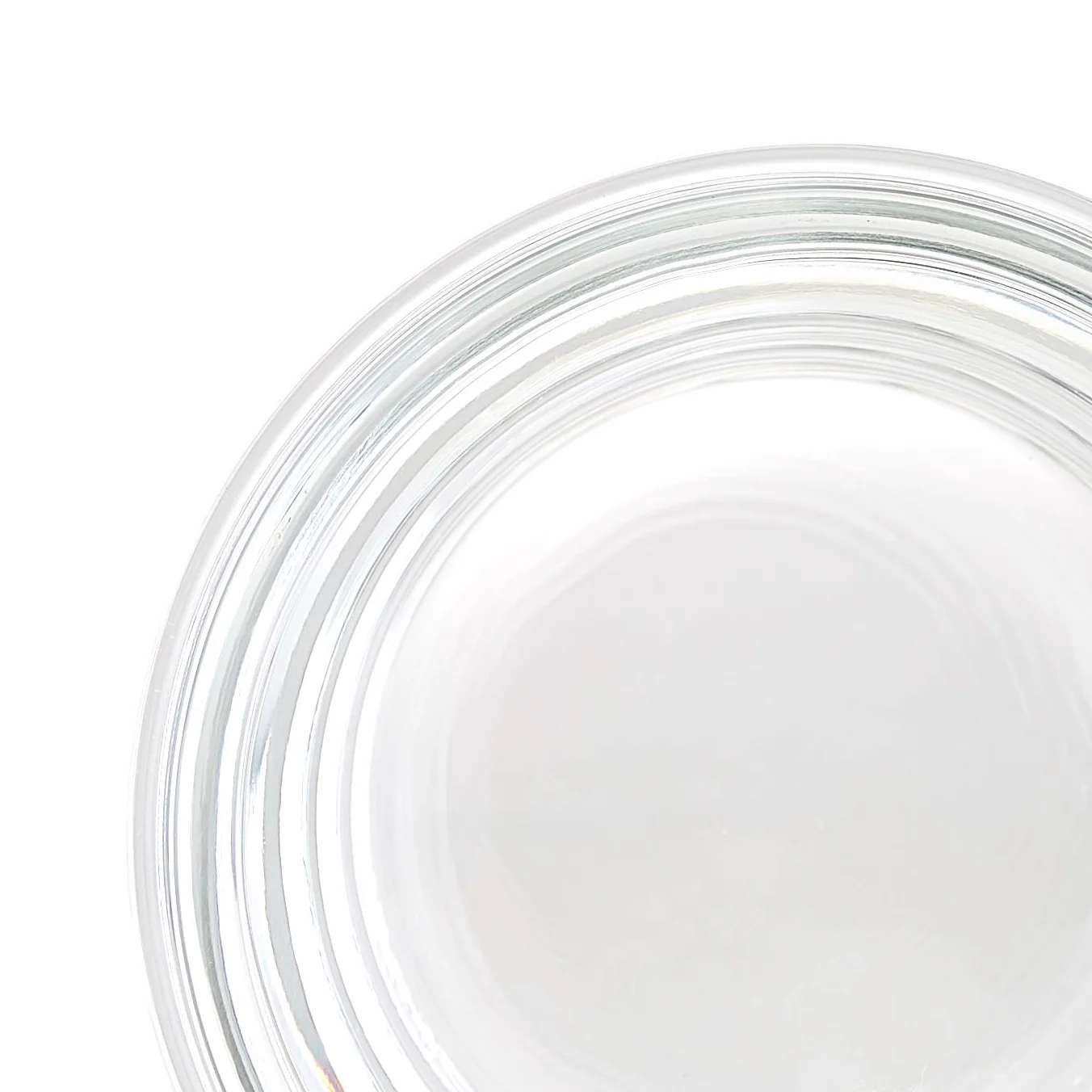 Amazon Basics ABL001 8-częściowy zestaw szklanych pojemników do przechowywania, 144 ml, zestaw 4 pojemników, przezroczystych z niebieskimi pokrywkami