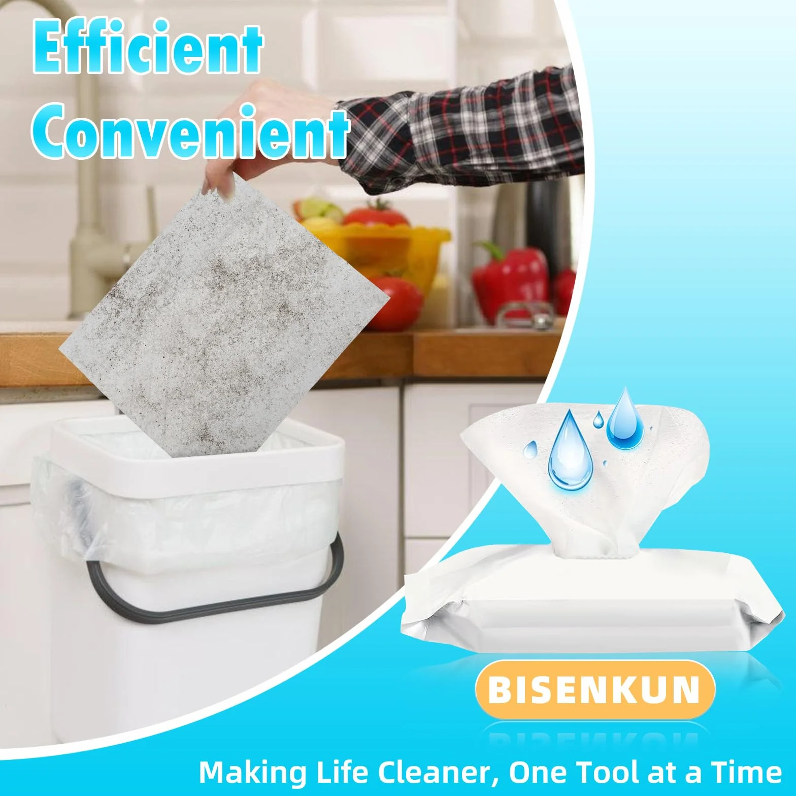 Bezzapachowe, ulepszone wkłady do mopa Swiffer Sweeper, jednoczęściowe czyszczenie jednego pokoju, mokre ściereczki do mopa do wkładu Swiffer Wet Pads
