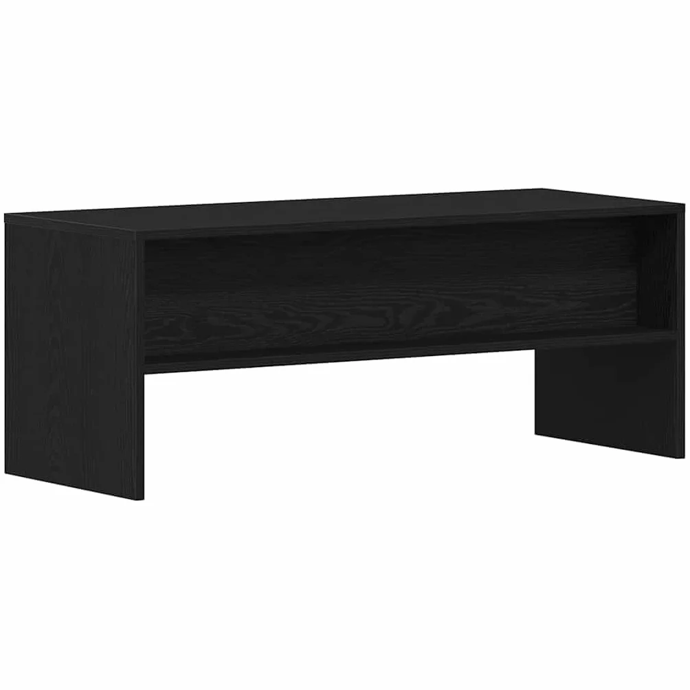 vidaXL Szafka RTV Czarny Dąb 100x40x40 cm Drewno klejone