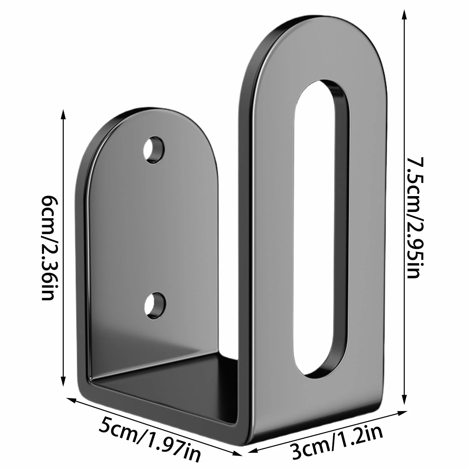 Pot Lid Holder, Adhesive Wall Mount Rack, Vertical Storage Hook, No Drilling Design, Compact Organizer for Kitchen Pantry Bathroom Balcony Use, 2.95x1.97x1.18 Inches