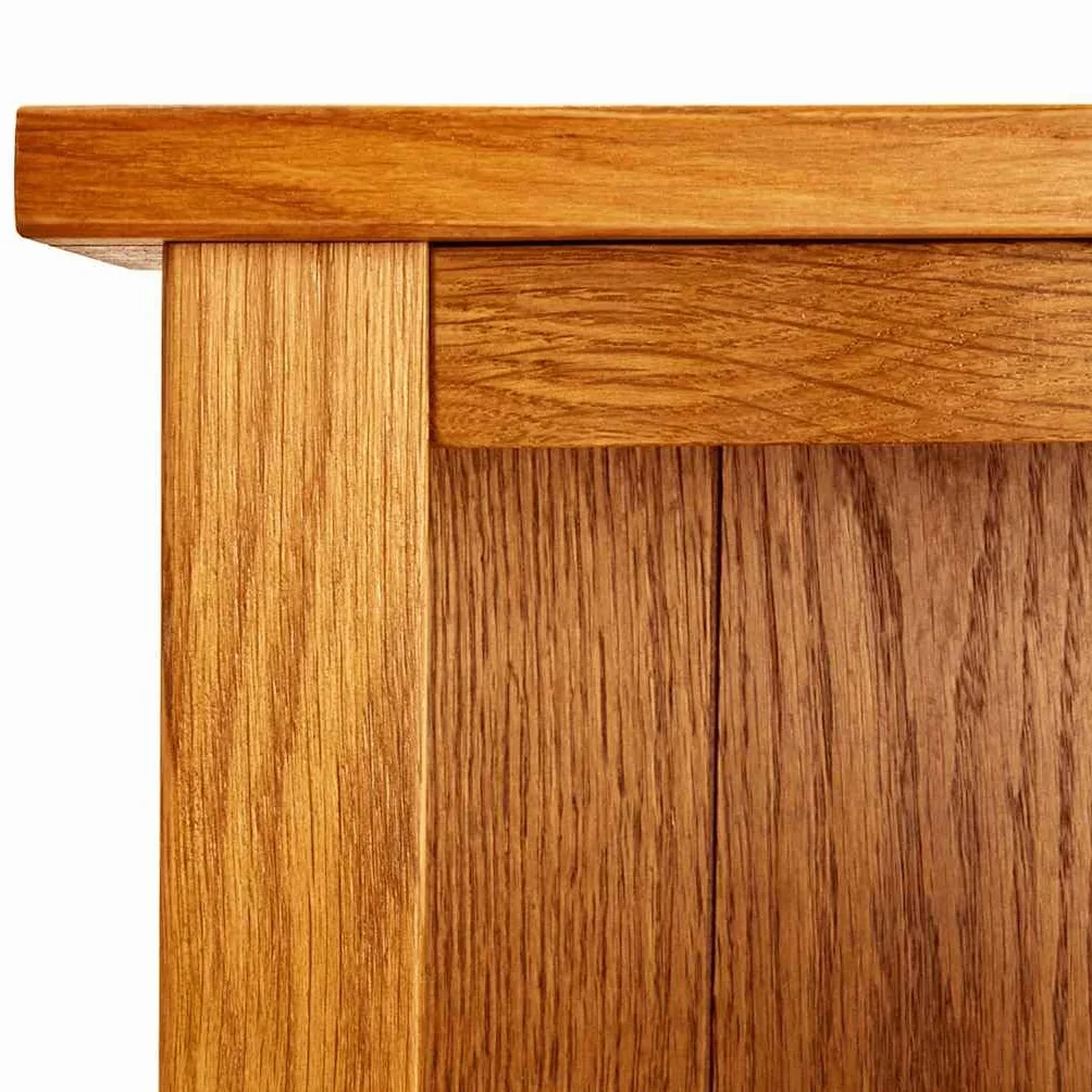 Générique Regał z 4 poziomami 70 x 22 x 110 cm z litego drewna dębowego, rustykalny urok wytrzymały regał do biura lub salonu, miejsce do przechowywania książek, czasopism i przedmiotów