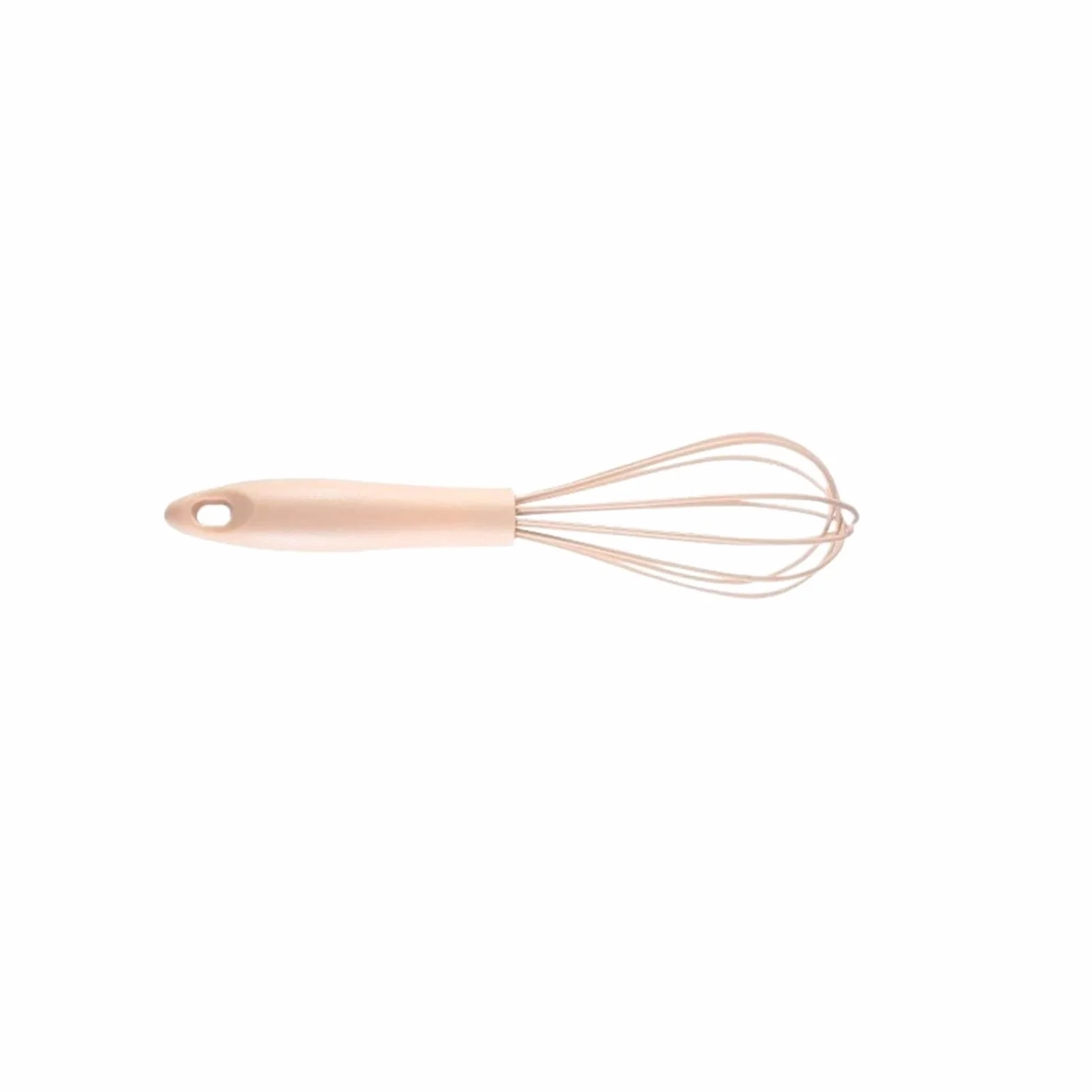 Ręczna trzepaczka do ubijania jajek – zajmująca mało miejsca silikonowa balonowa użytku kuchennego(Pink 10 inches)
