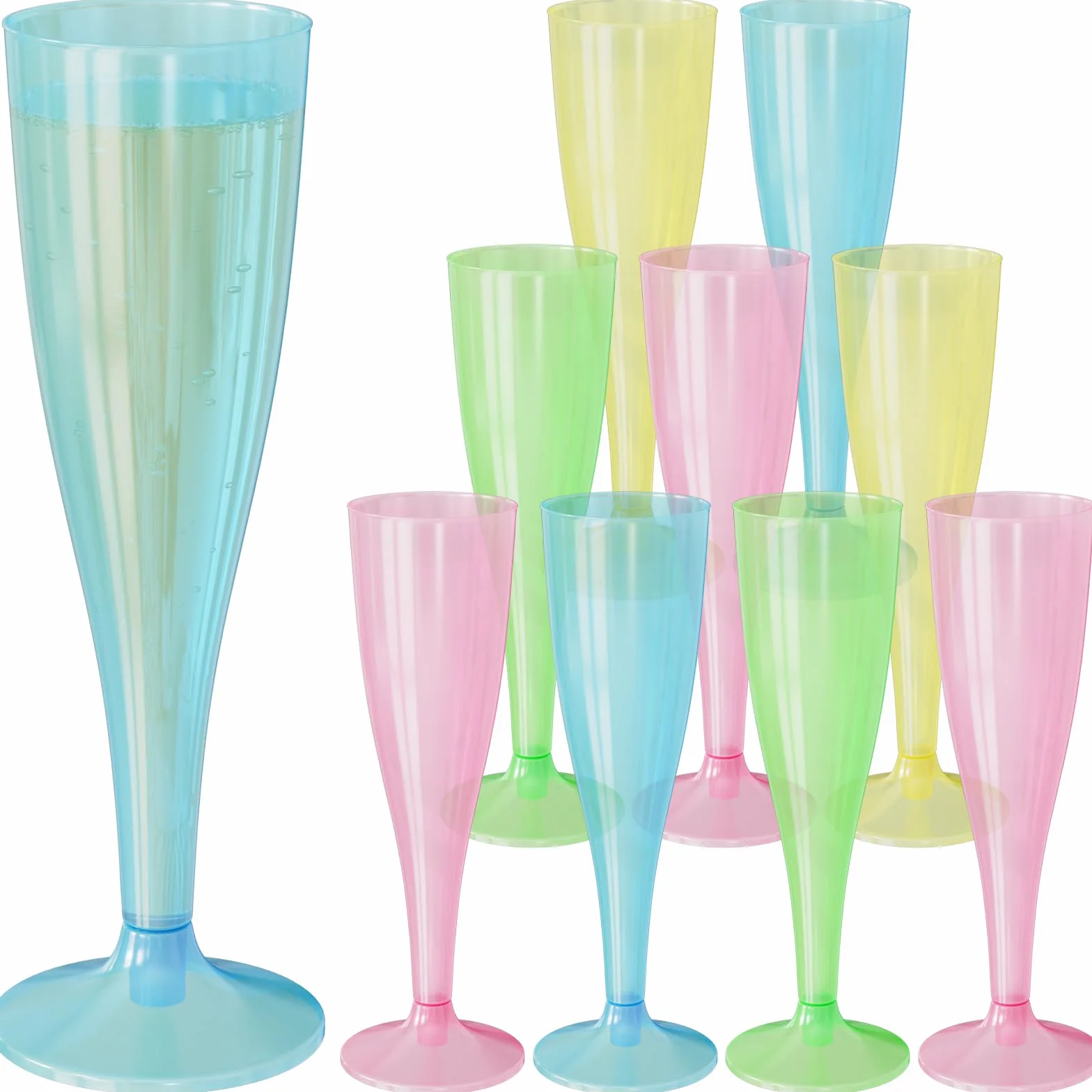 Kieliszki do szampana WELLGRO zestaw 150 ml nietłukące BPA