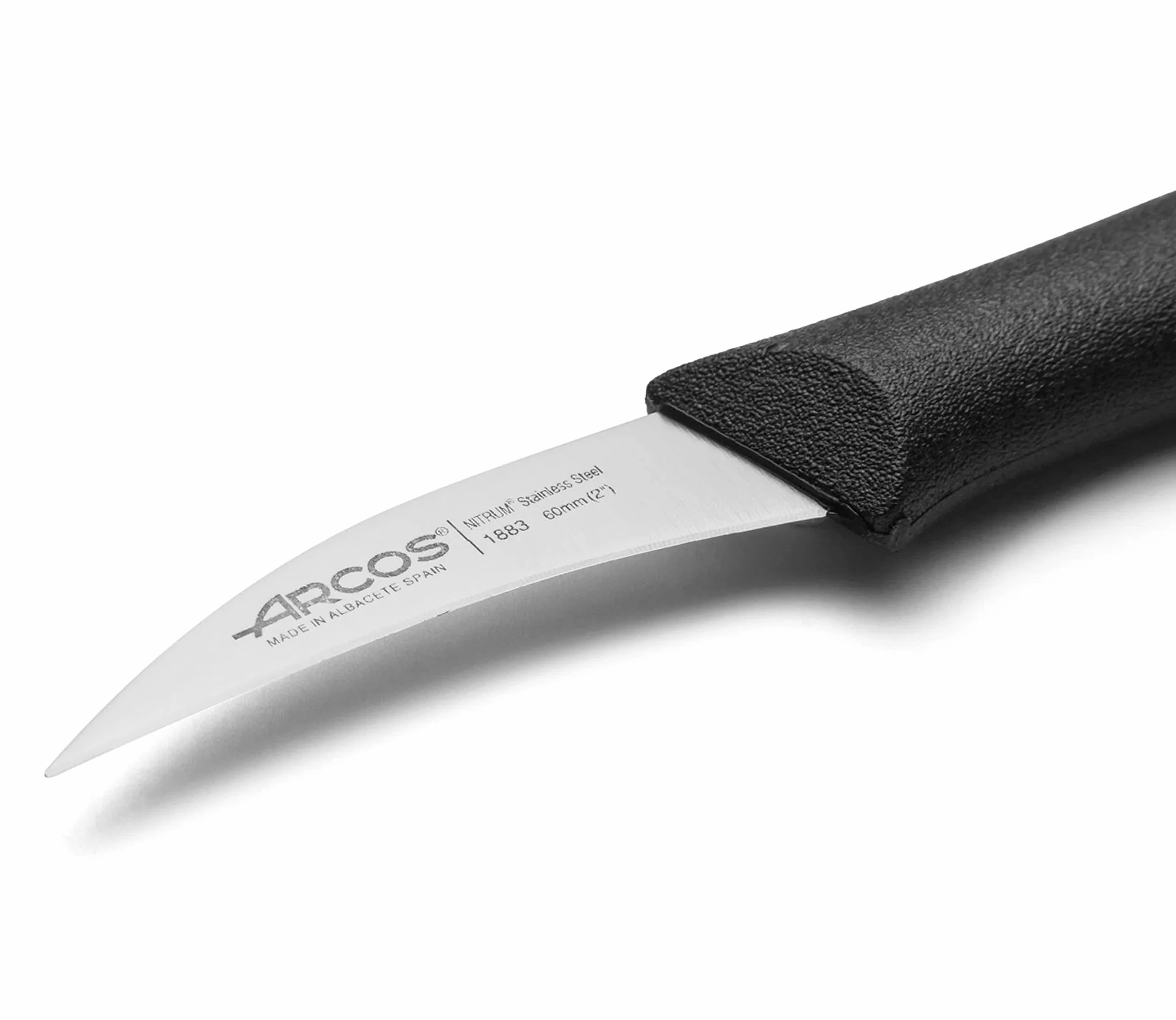 Arcos 188301 seria nova-obierający nóż nóż - ostrze nitrm stal nierdzewna 60 mm (2,36 cala) - uchwyt polipropylen czarny kolor