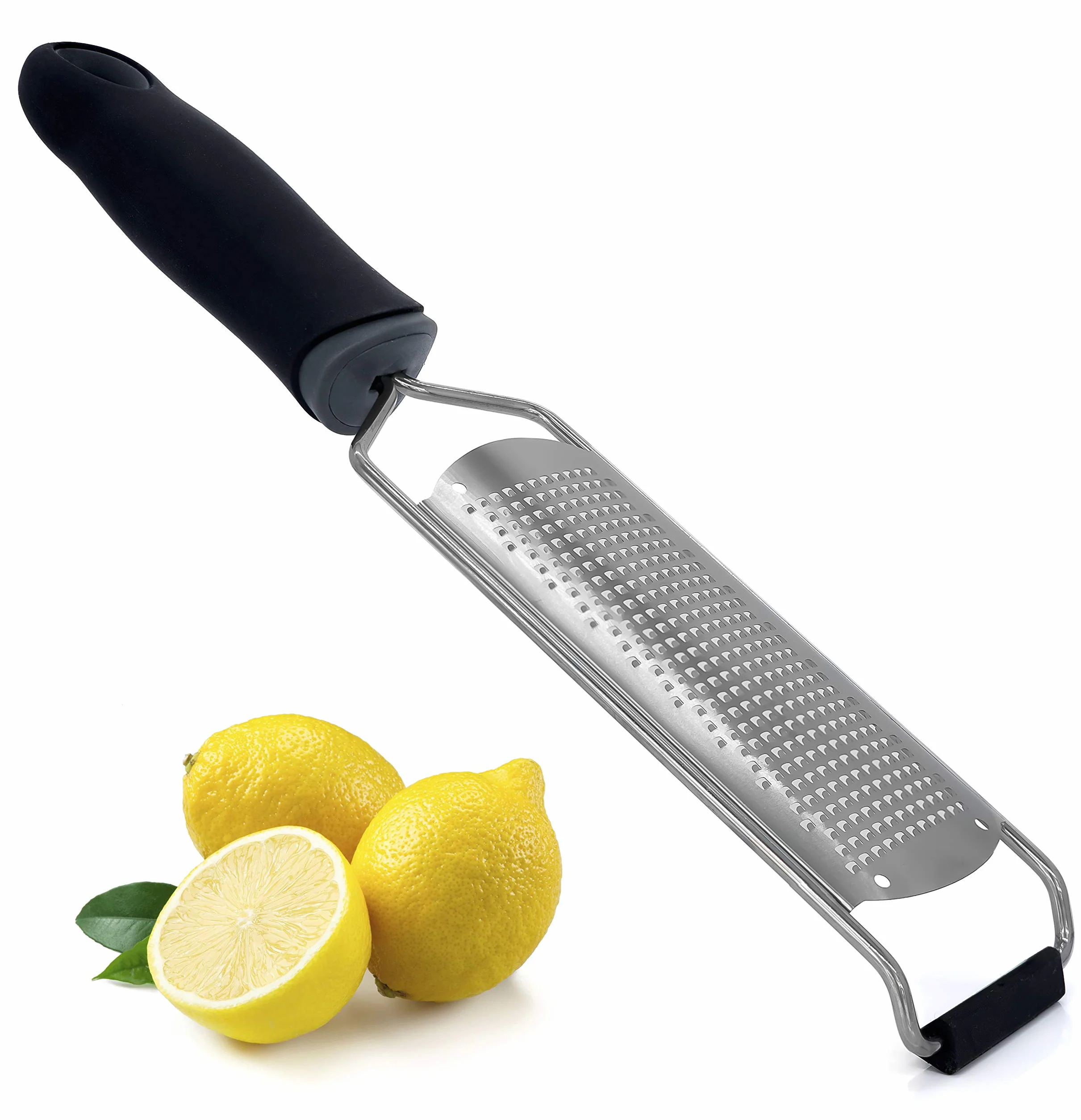 Granny's Kitchen Ręczna maszynka do cytrusów - tarka ze stali nierdzewnej do skórki cytrynowej - ultra naostrzona tarka do parmezanu imbirowego czosnku limonki