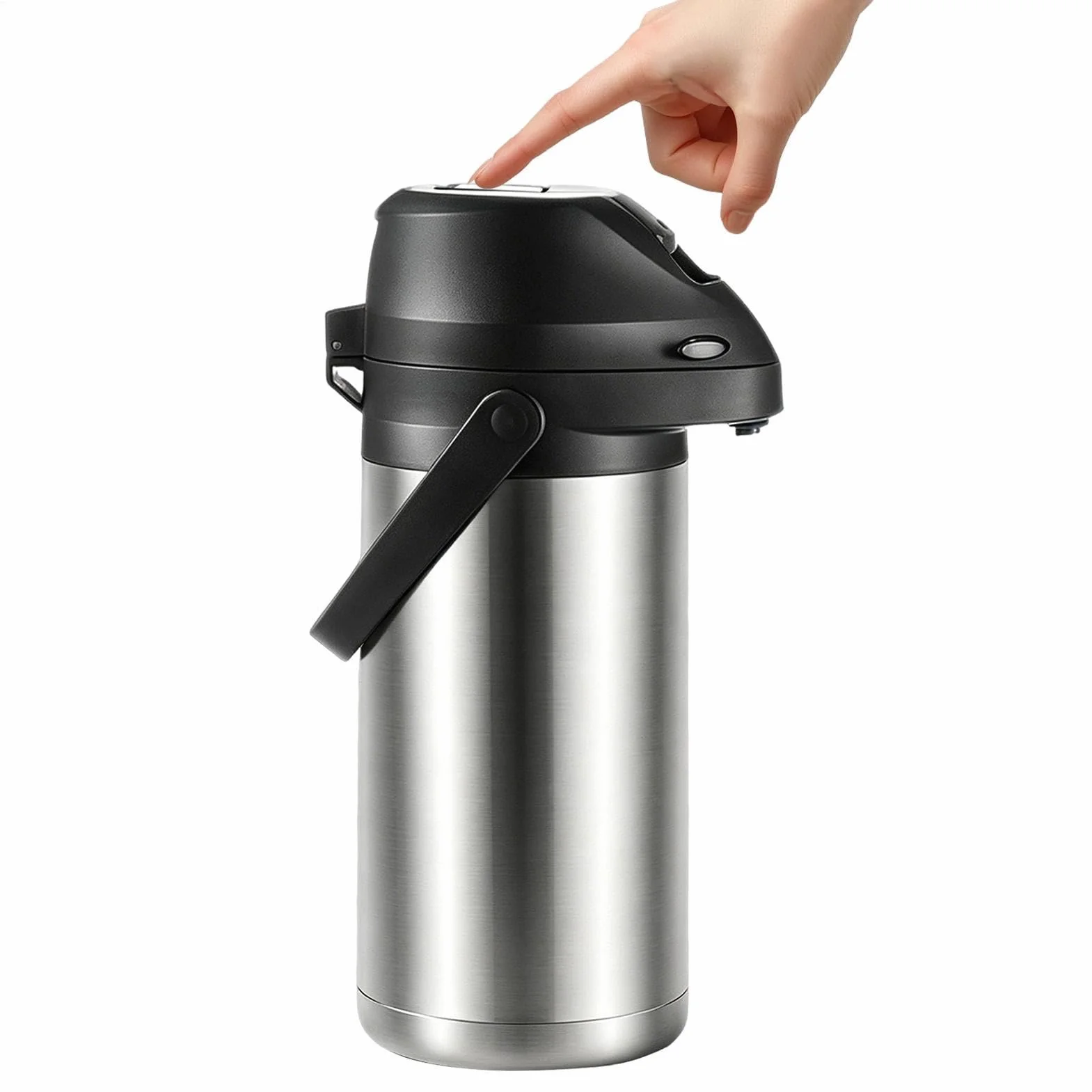 Kubek Termiczny Izolowany Termos 1900 ml z przyciskiem | Izolowany Kubek Do Kawy Do Kawy, Do Wody, Do Napojów, Do Podróży, Do Domu, Do Szkoły, Do Biura, Na Kemping, Na Dojazdy, Do