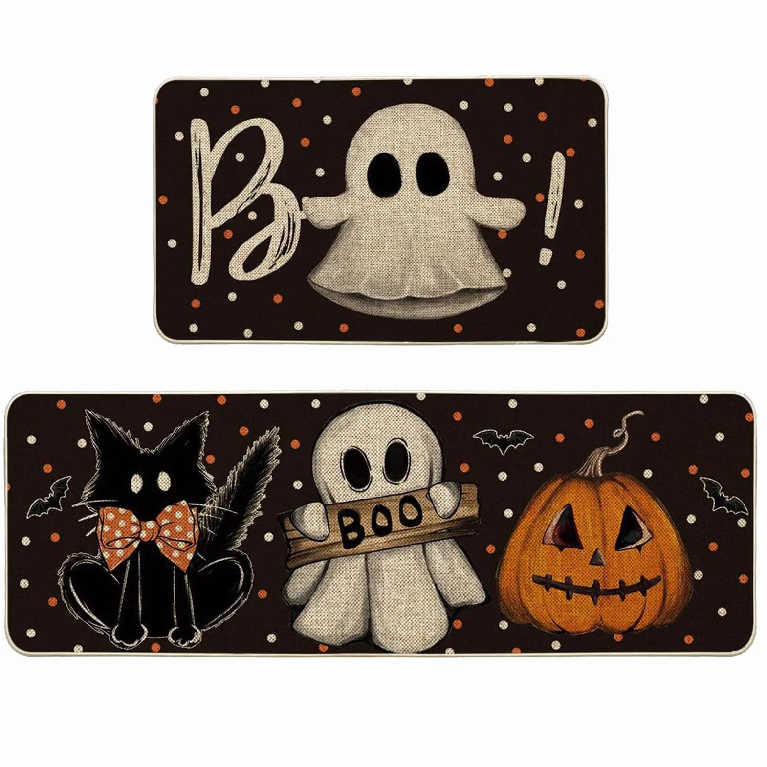 Dywany kuchenne na Halloween z duchami horroru, maty łazienkowe