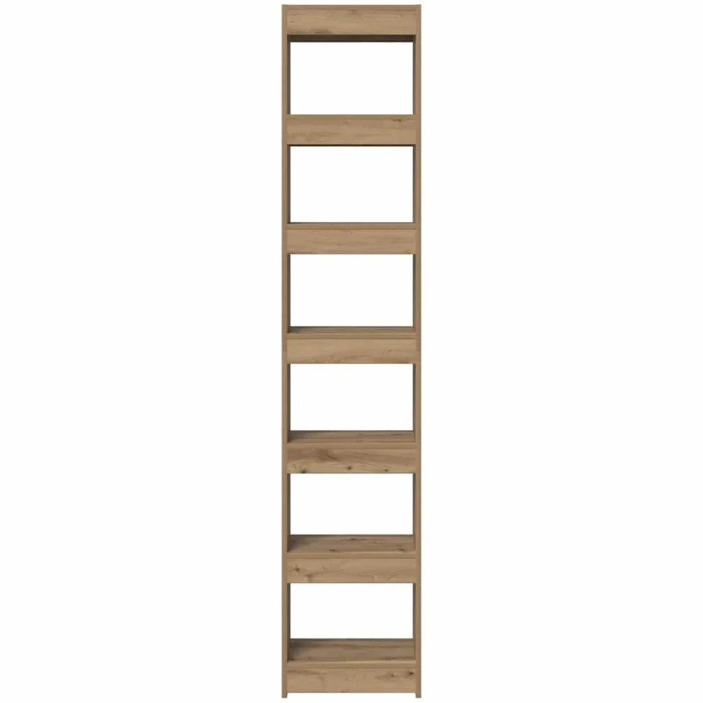 Générique Bibliotheque Bois Ingenierie 40x30x198 cm Chene | Półka etroite 40 cm, Szafka do przechowywania książek, do użytku jako separator, uchwyt ścienny w zestawie