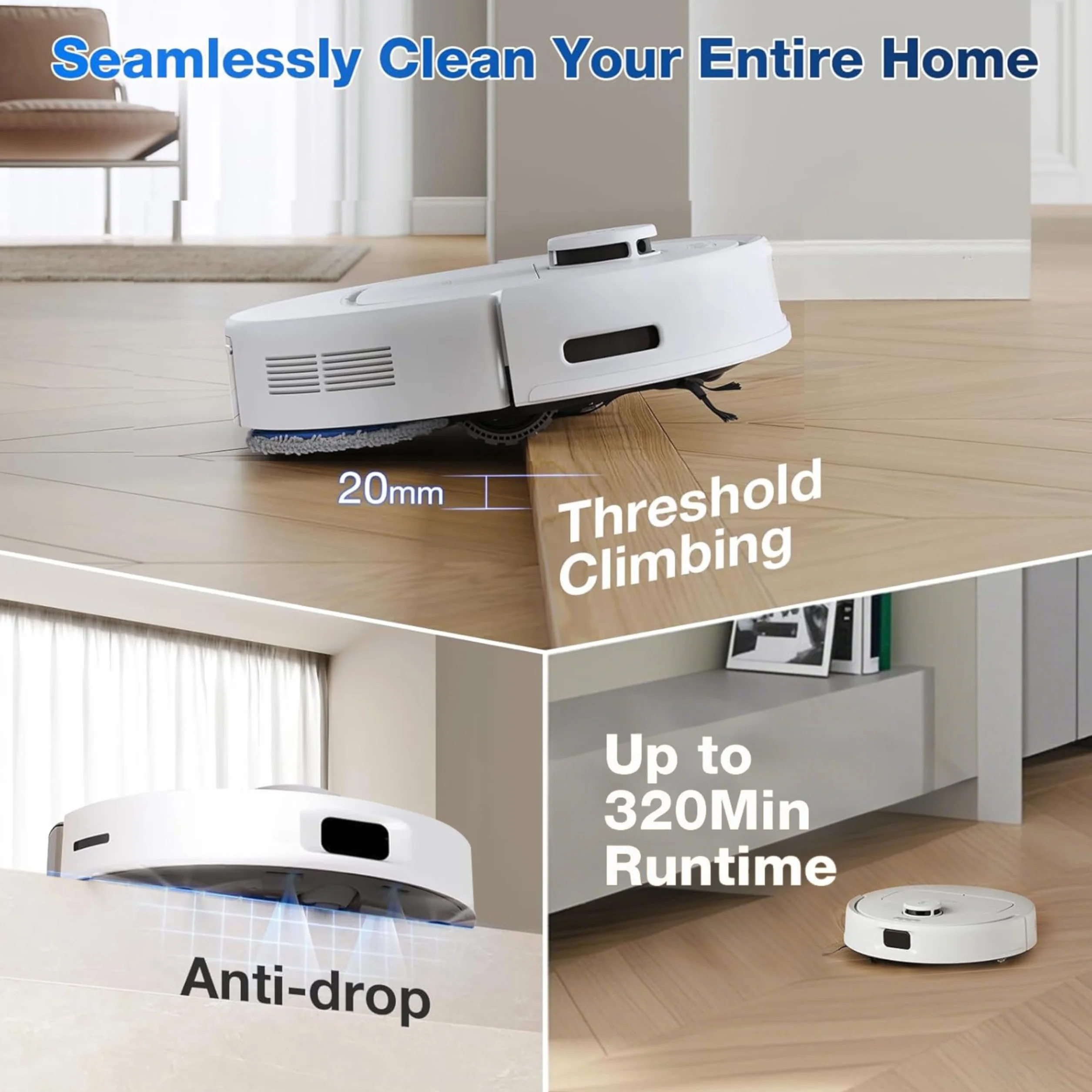 Ecovacs N30 PRO OMNI WHITE Robot Odkurzający