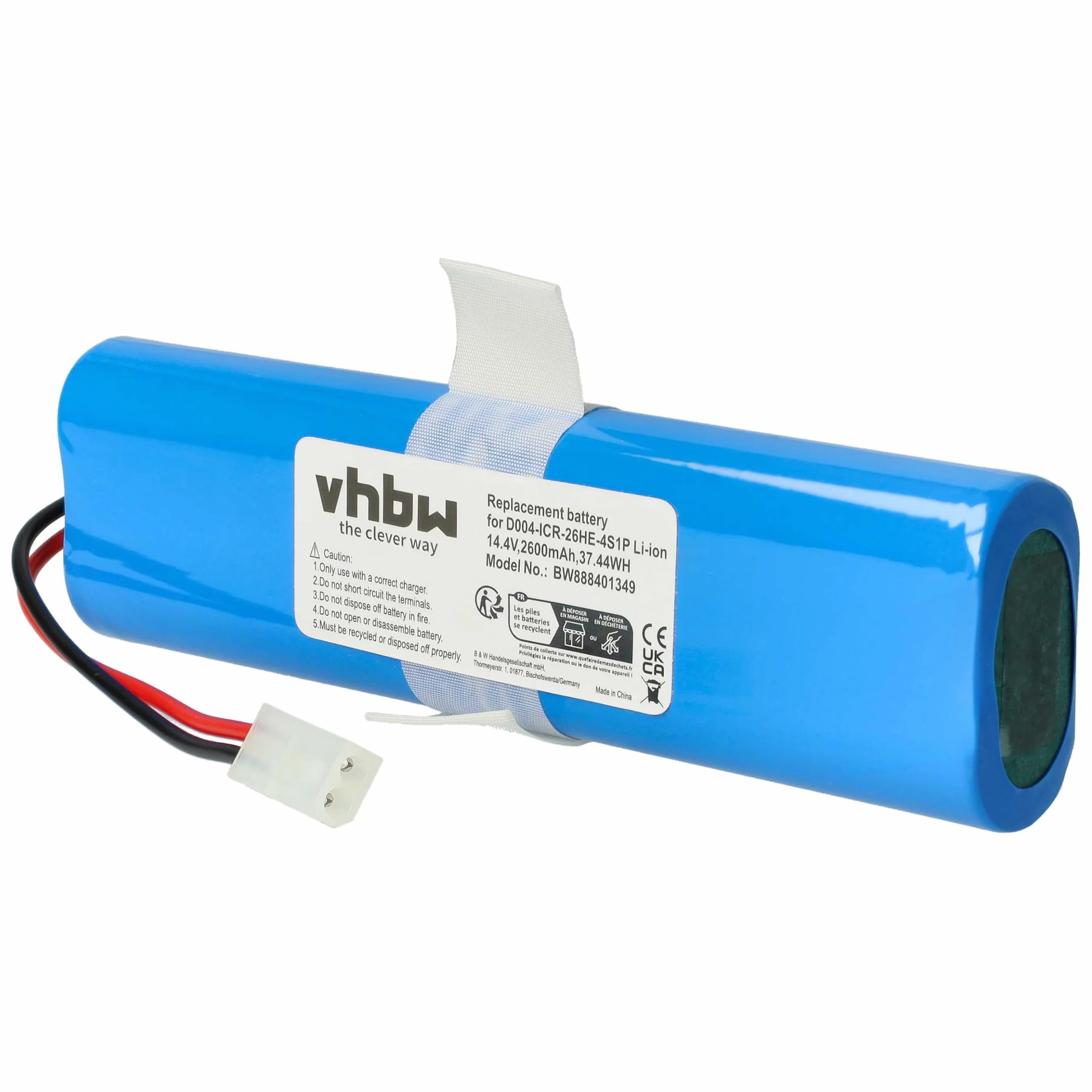 vhbw Akumulator do odkurzacza Rowenta X-plorer Series 75, 75S+, 75S, 95, 2600 mAh, 14,4 V, Li-ion