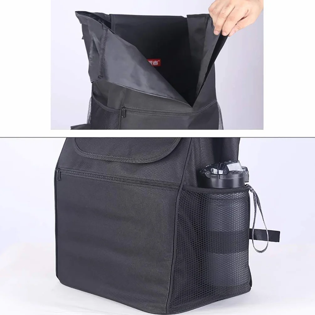 Solidna czarna torba zastępcza do wózka na zakupy 45 l, torba na wózek dla łatwego transportu - idealny rozmiar 34 x 24 x 55 cm do artykułów spożywczych i codziennego użytku