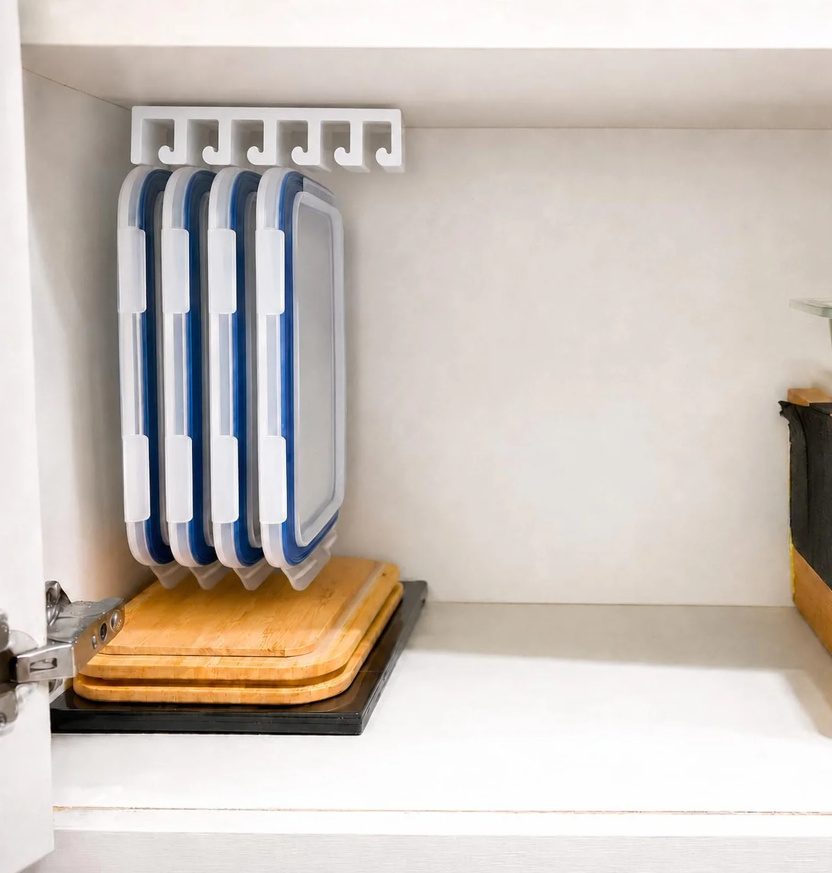 Organizer na Pokrywki – Oszczędność Miejsca w Szafce Kuchennej Kompatybilny z IKEA 365+, Pyrex i Więcej