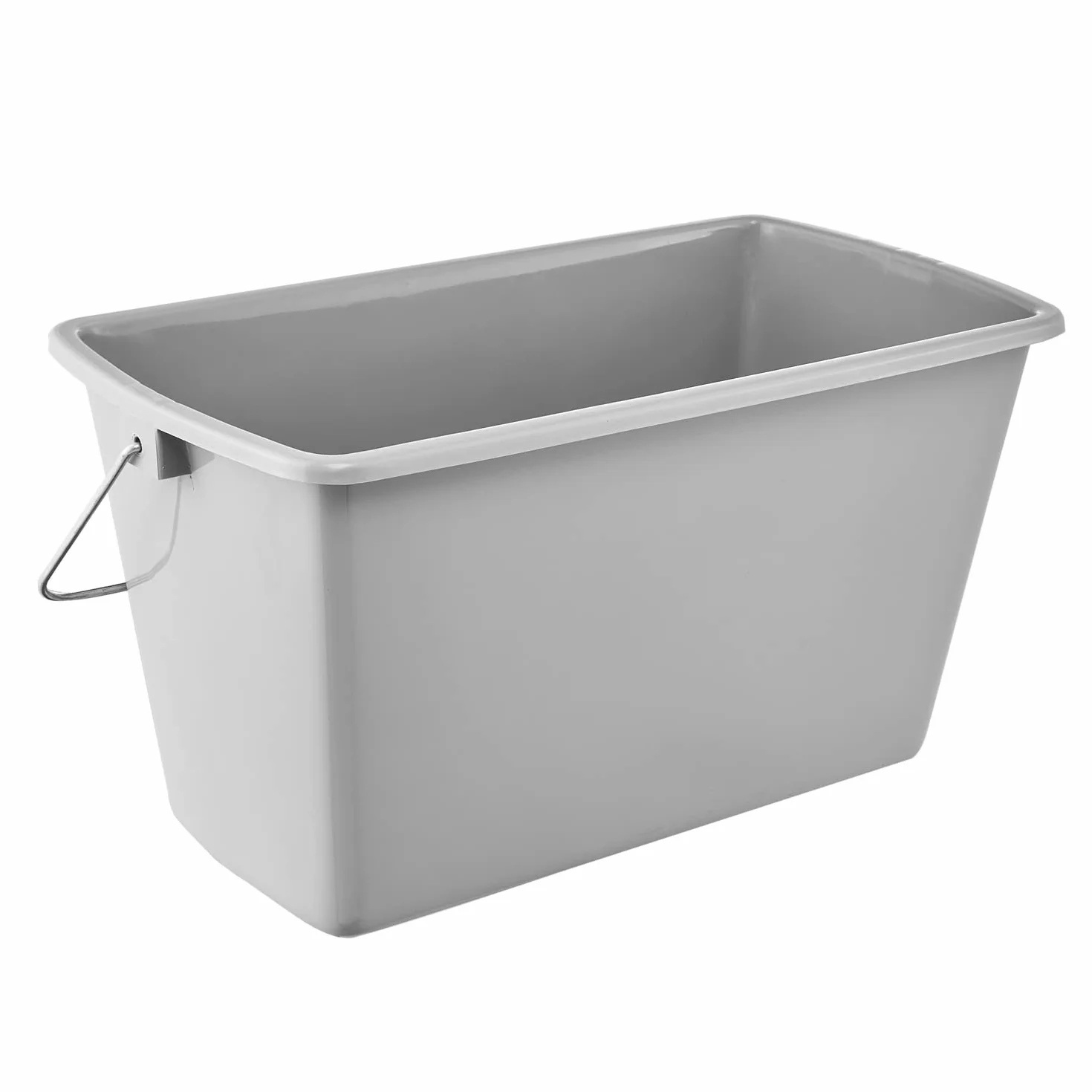 Keeeper Wiadro do czyszczenia gięte, 13 l, prostokątne, polipropylen, 42 x 22 x 22,5 cm, Nordic Grey