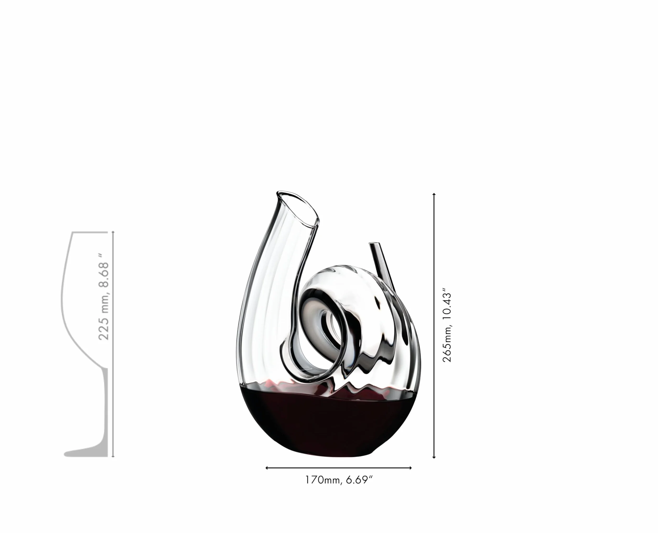 RIEDEL Karafki kryszta?owe 1,5 l Fatto A mano, karafka kr?cone