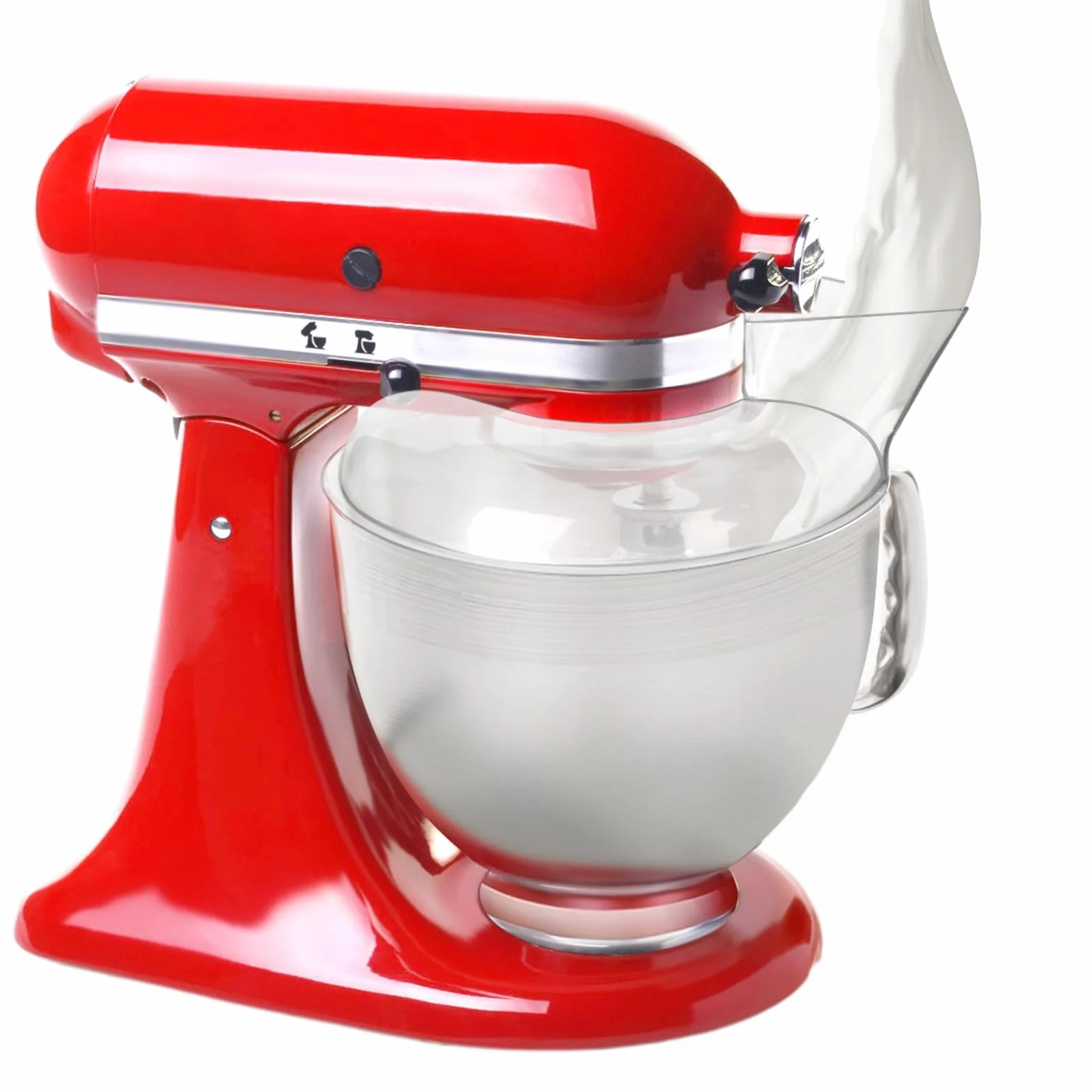 Osłona misy kompatybilna z KitchenAid 4,5–5 QT Tilt-Head – przezroczysta pokrywa przeciw pryskaniu,pasuje do mis ze stali nierdzewnej,bezpieczne dopasowanie,nadaje się do zmywarki