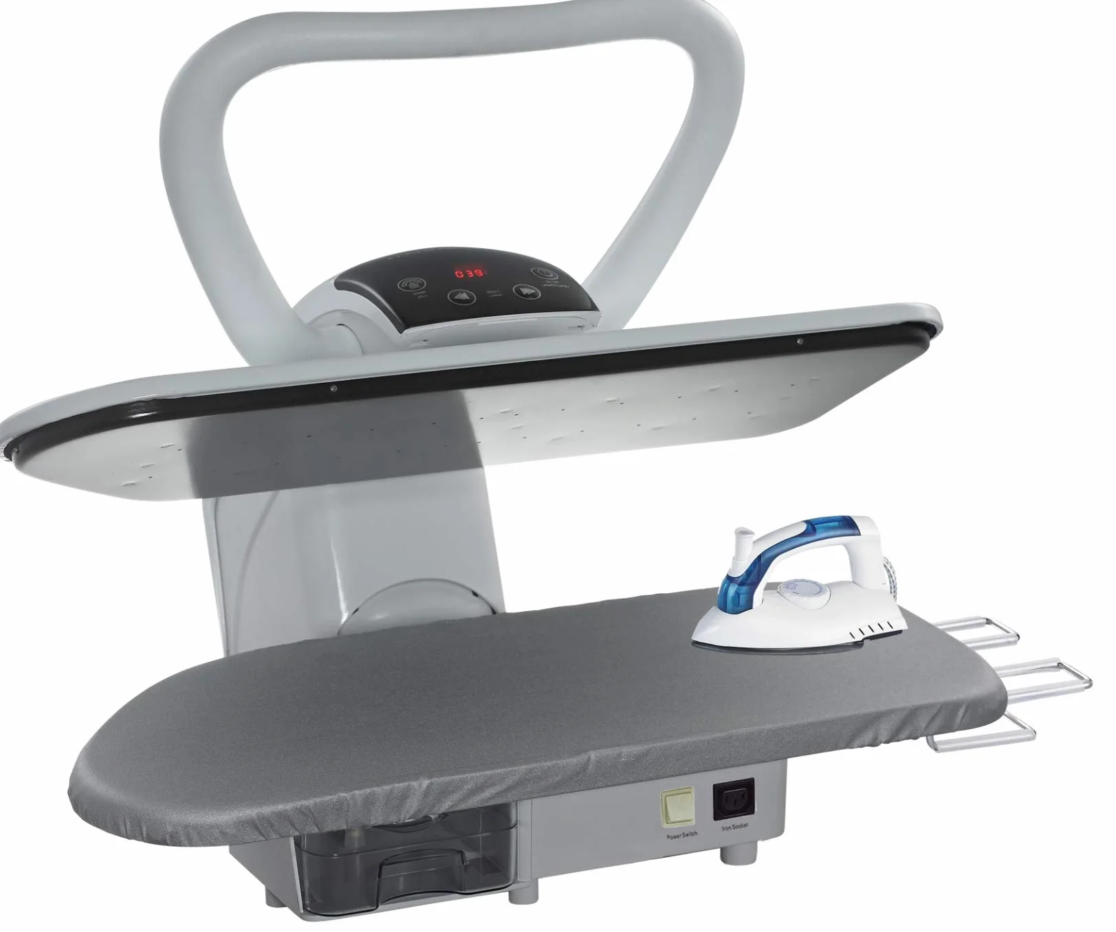 Speedypress Wytrzymała prasa parowa 101HD - biała, 2600 W, 101 cm x 30 cm, do użytku domowego i lekkiego komercyjnego