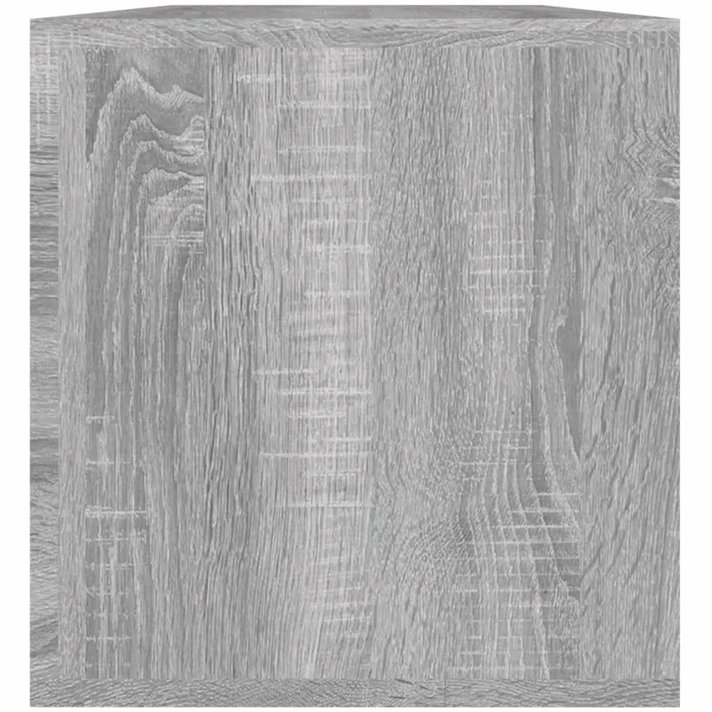 Hothingwell Sonoma Winylowe pudełko do przechowywania płyt winylowych, szary, 71 x 34 x 36 cm, wytrzymała szafka z drewna konstrukcyjnego do przechowywania LP, solidny tył do transportu, wszechstronny