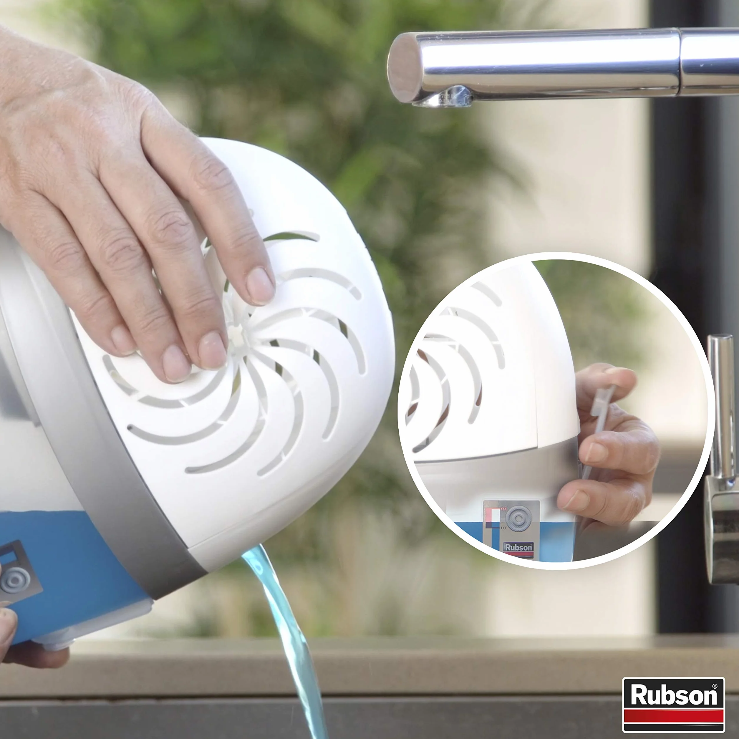 Rubson Pure Tab wkłady do osuszacza AERO 360° (4 x 450 g) - neutralne wkłady zapobiegające wilgoci i zapachom do osuszaczy - zalecane przez AFPRAL