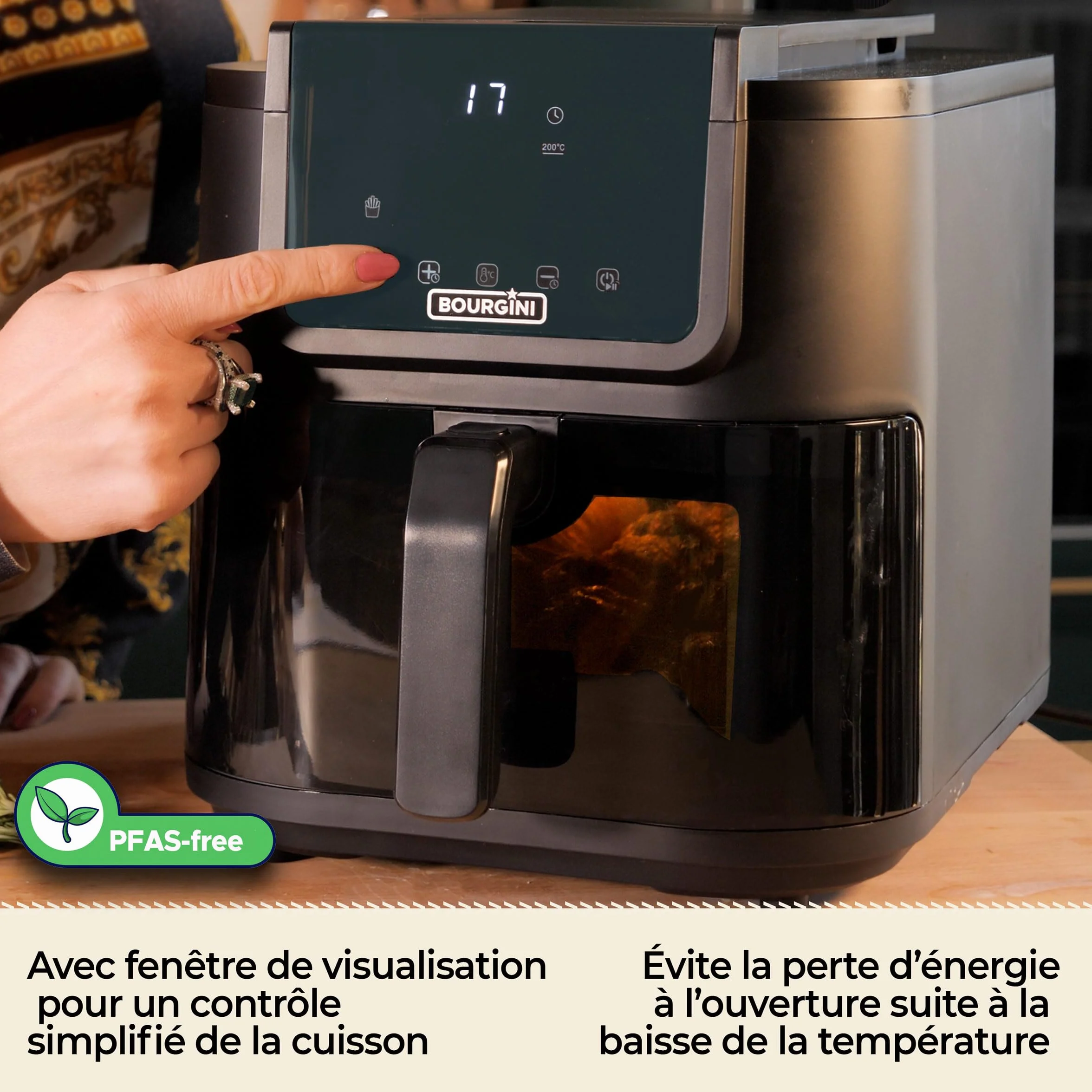 Bourgini Airfryer XXL – pojemność 8 litrów