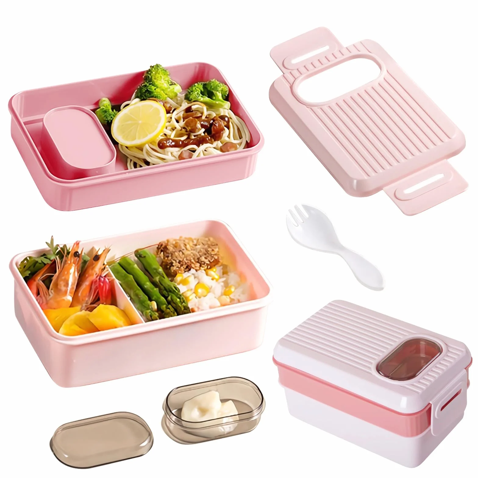 Bento Pudełka dla dzieci, 1500 ml, szczelne, do przedszkola i szkoły, szczelne, dla dziewcząt i chłopców, nadają się do kuchenki mikrofalowej i mycia w zmywarce