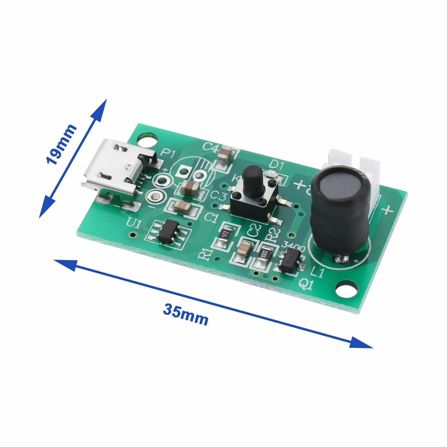 EMSea 1 zestaw dysku atomizacyjnego 5 V moduł USB nawilżacz atomizacja płyta USB mist maker atomizacja płyta DIY z przełącznikiem czasowym do pracy w domu