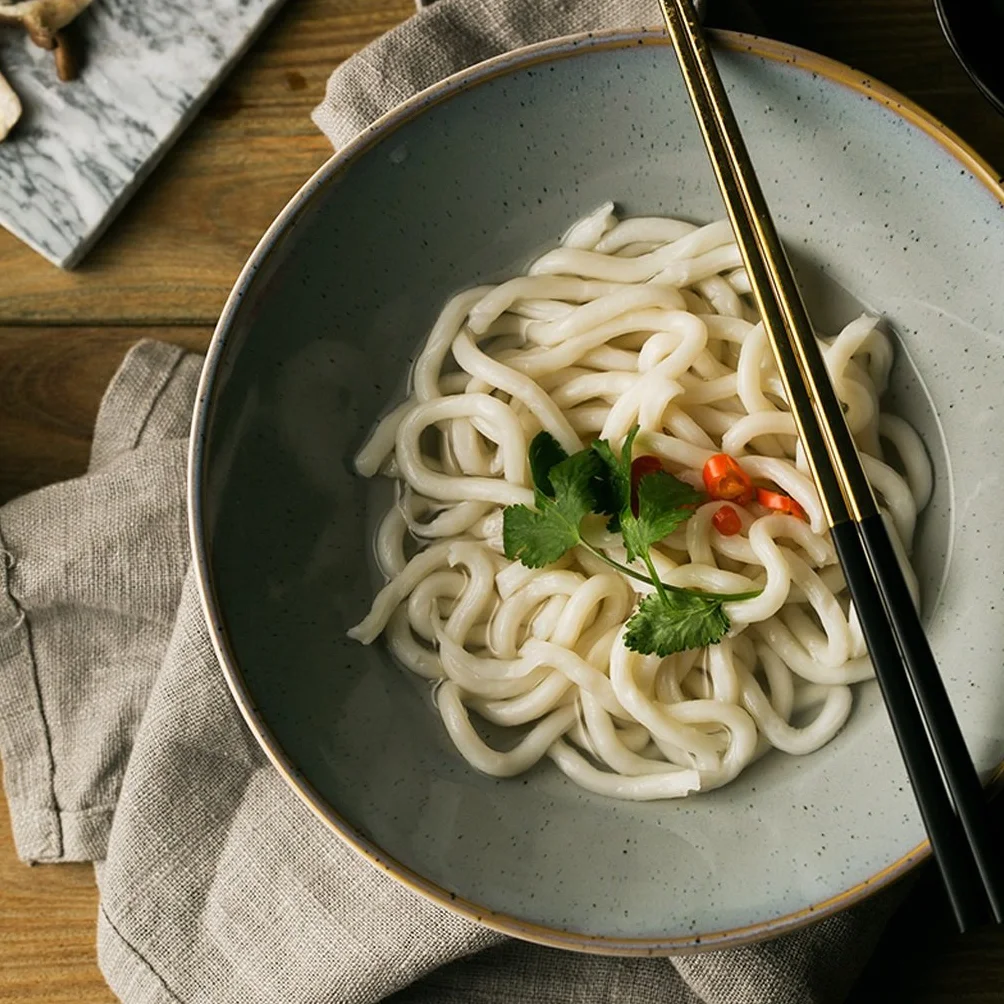 Retro miska ceramiczna, kreatywna miska na zupę ramen, 7-calowa miska na sałatkę z owocami, miska ramen o dużej pojemności, miski na płatki śniadaniowe i makaron