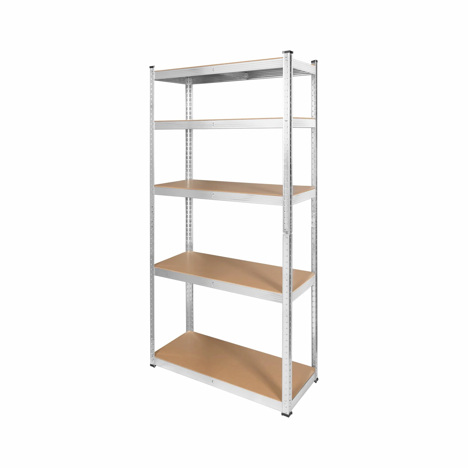 Rebel Regał Metalowy Magazynowy Garażowy 5 Półek 180x90x40 Srebrny RB-1256