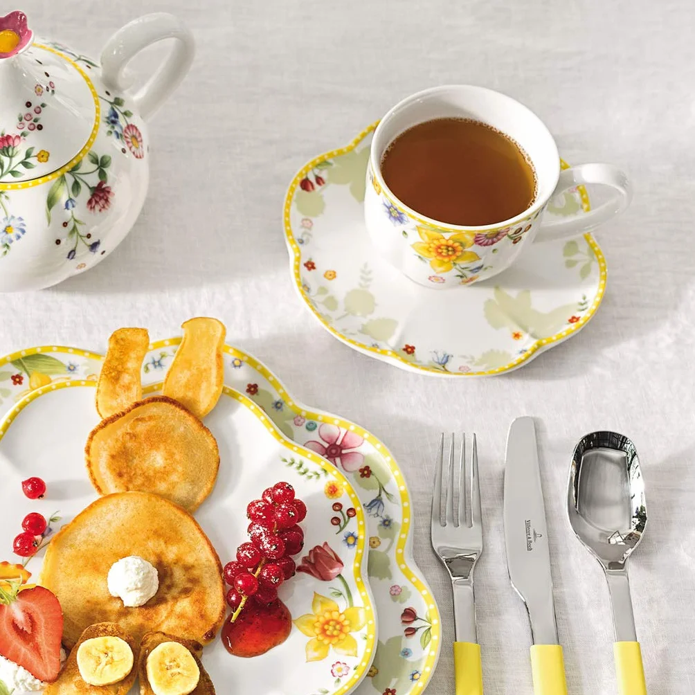 Villeroy & Boch Spodek do przebudzenia wiosny, nadaje się do kuchenki mikrofalowej, dekoracje wielkanocne do domu, prezenty wielkanocne dla dorosłych, porcelana premium