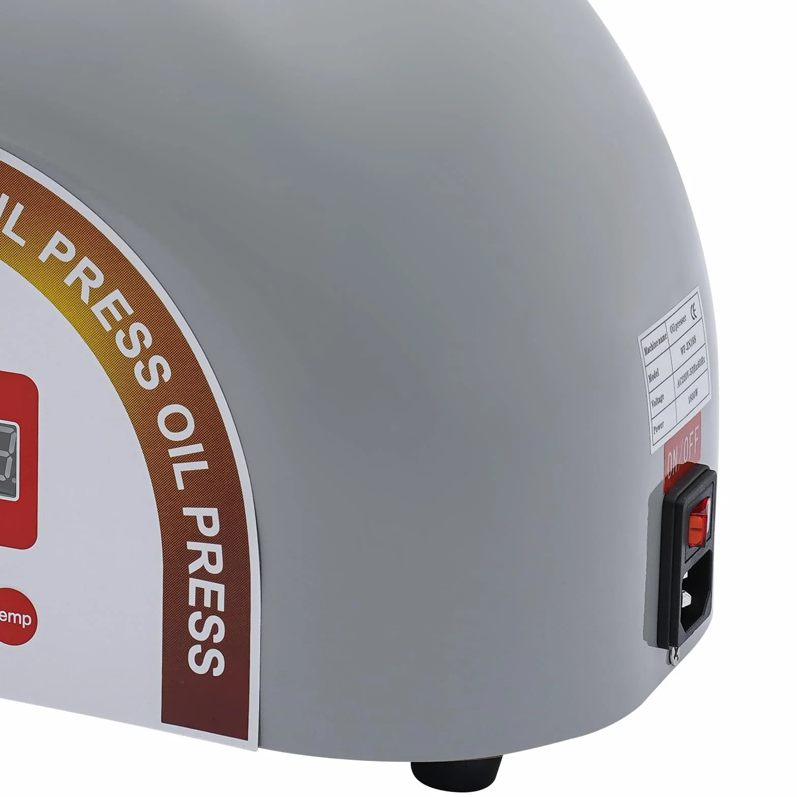 Automatyczna prasa do oleju, 1800W prasa do oleju do domu 0-300°C prasa do oleju elektryczna wydajność 5-8kg/H elektryczna prasa do oleju elektryczna młynka do oleju 95% wskaźnik odsysania oleju do