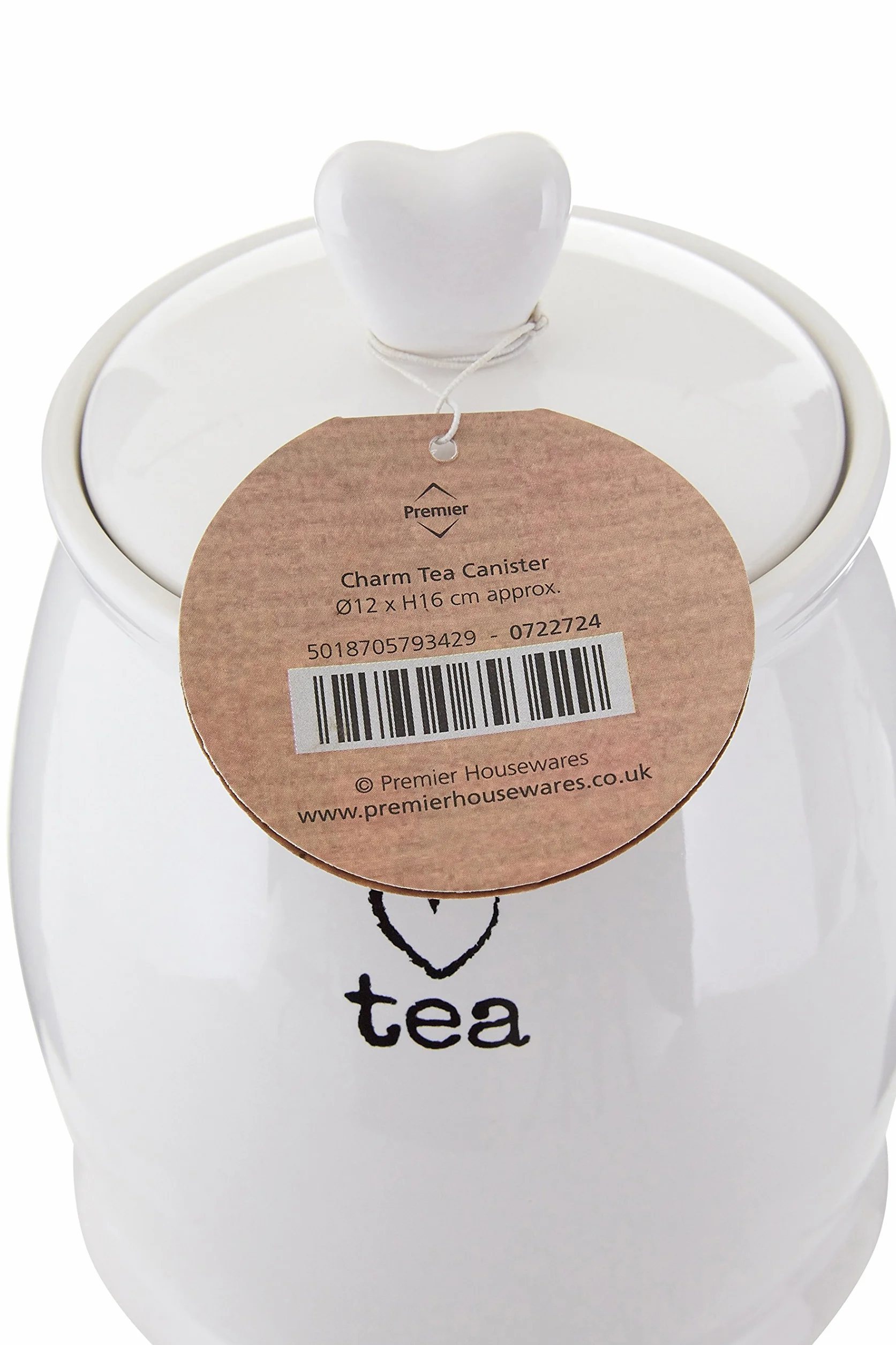 Premier Housewares Charm pojemnik na herbatę - biały