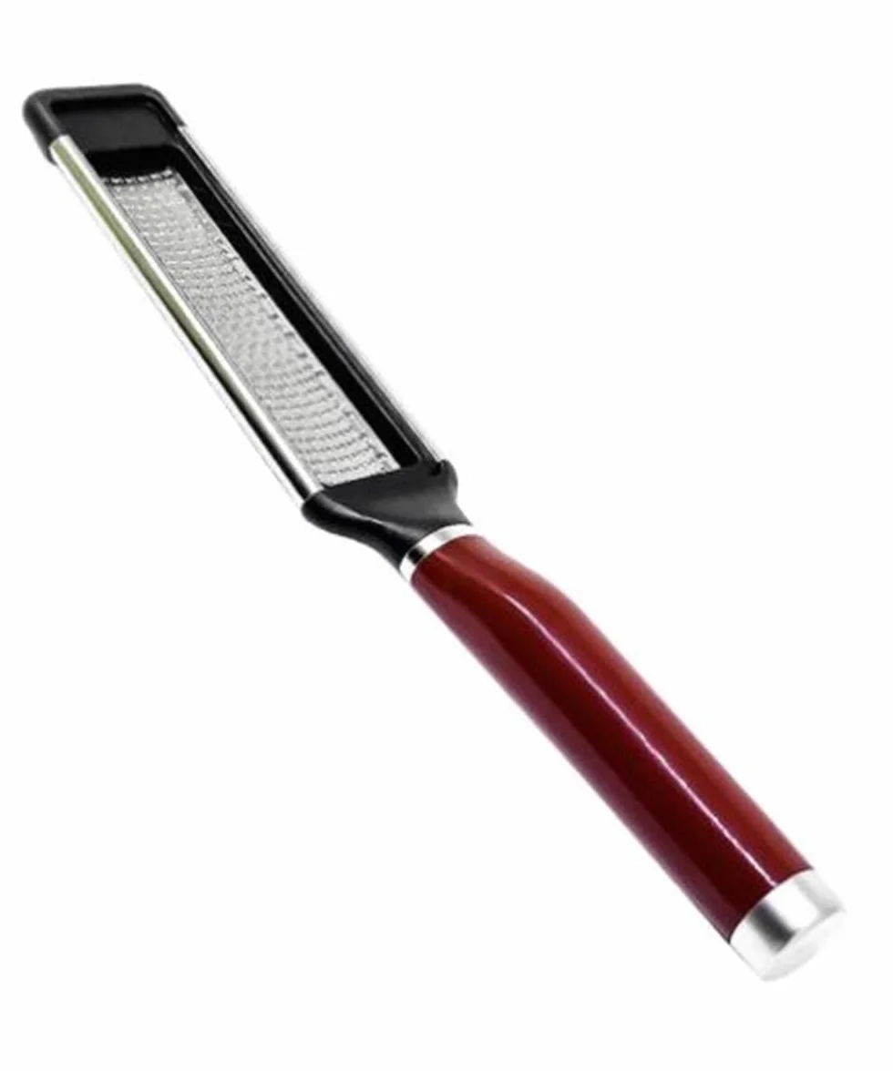 KitchenAid Wytrawiana Dwustronna Tarka do Sera, Małe Otwory, Stal Nierdzewna - Kolor Empire Red