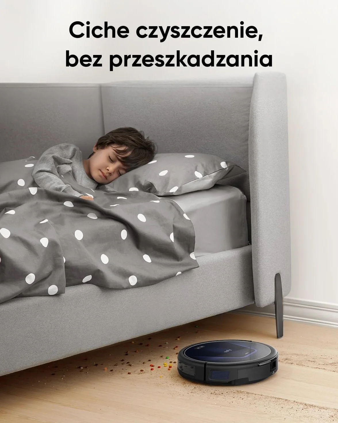 eufy G50 Automatyczny odkurzacz z silnym ssaniem 4000 Pa, dynamiczna nawigacja, grzebień Pro-Detangle, szczotka rolkowa, idealny do sierści zwierząt, twardych podłóg, dywanów(odnowiona)