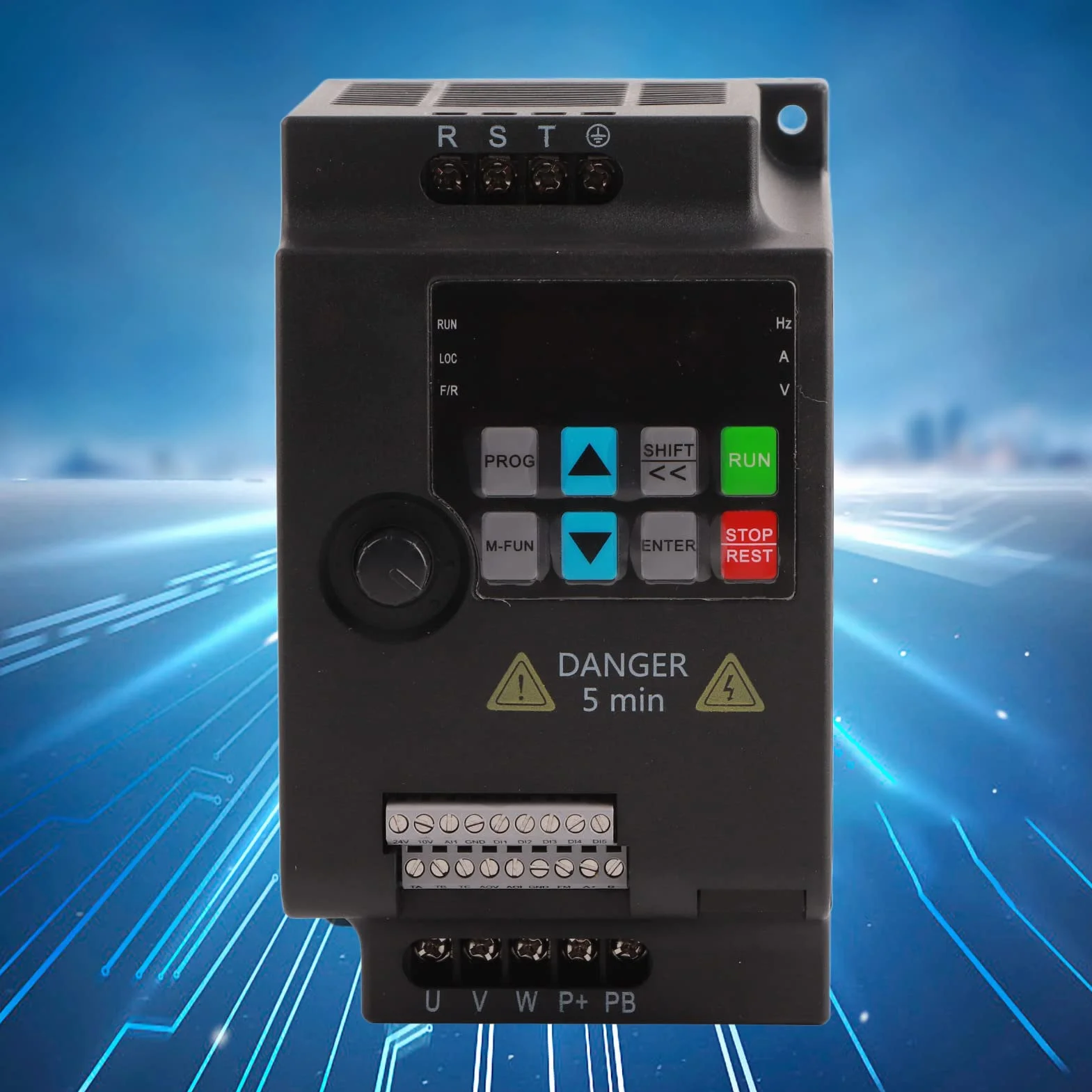 Falownik VFD 2.2KW 3HP 380V 3-fazowy Wbudowana Jednostka Hamująca
