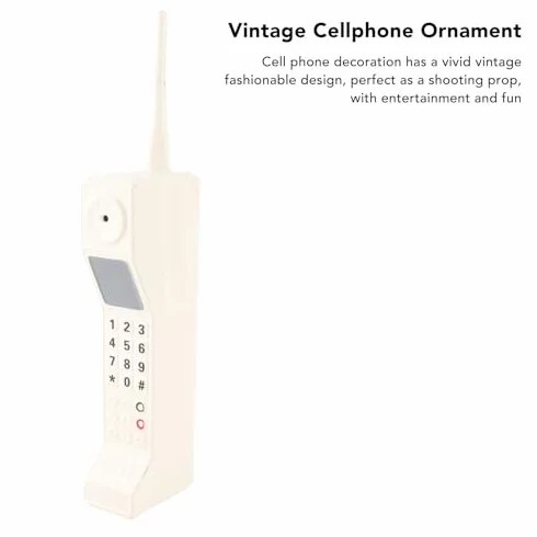 Model Telefonu Komórkowego Retro Styl Żelazny Wytrzymały Rekwizyt Fotograficzny do Domu Biura dla Dekoracji Stołu Salonu, Studio Fotograficzne, Prezentacja Retro Designu