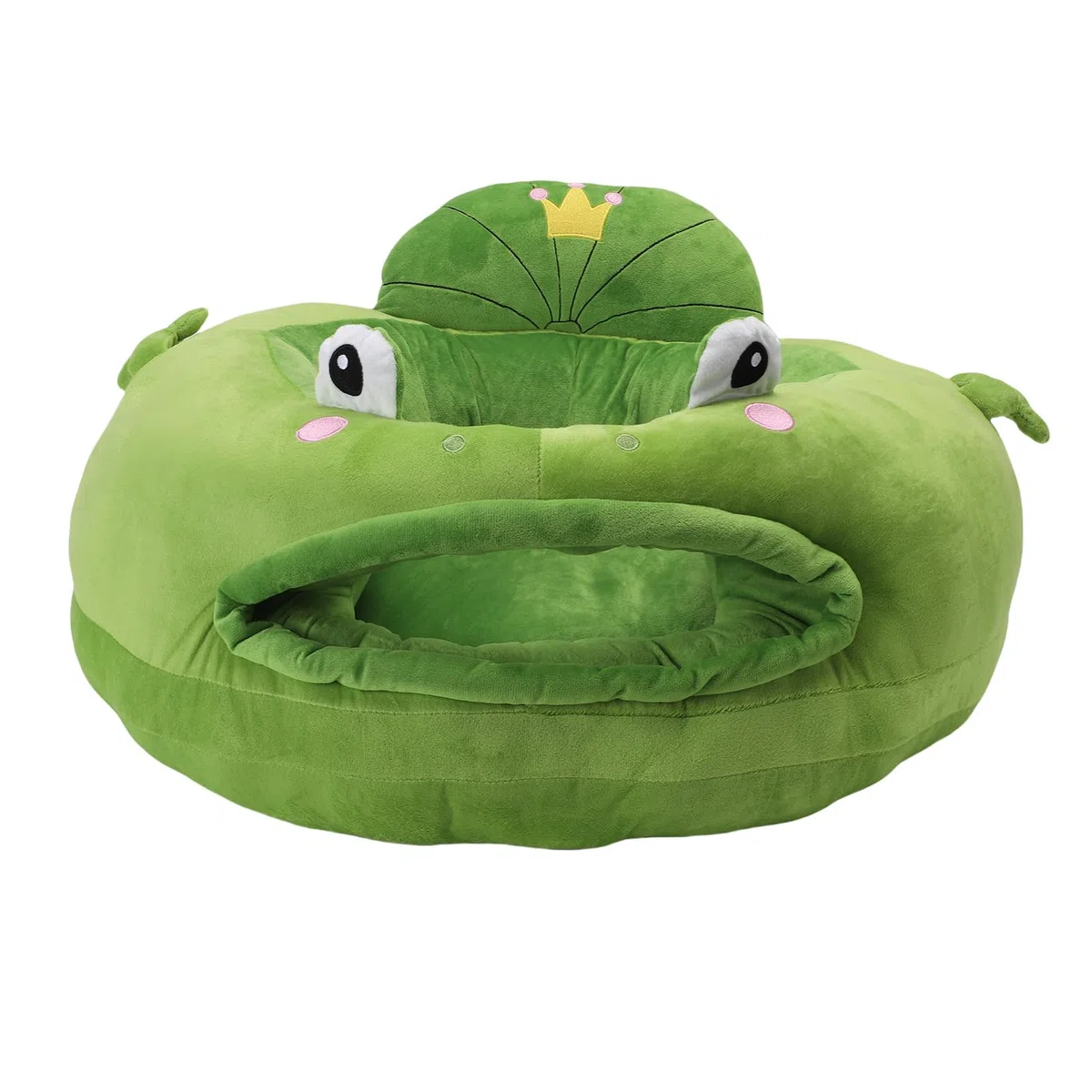 Jiawu Sofa do Siedzenia dla Dziecka, Miękka Pluszowa Sofa dla Dziecka z Kreskówek, Krzesełko do Siedzenia Niemowląt z Podparciem 360 Stopni Podparcia Pleców Niemowlęcia i Nauki (Styl 2)