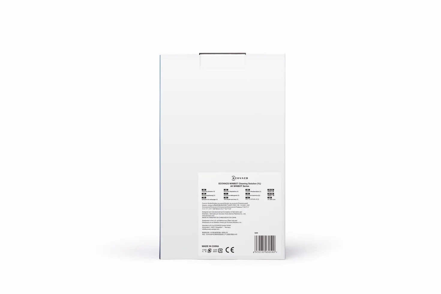 ECOVACS Roztwór do mycia szyb 1 l dla robotów do spryskiwaczy okien serii W1/W1 PRO/W2/W2 OMINI, oryginalny dodatek