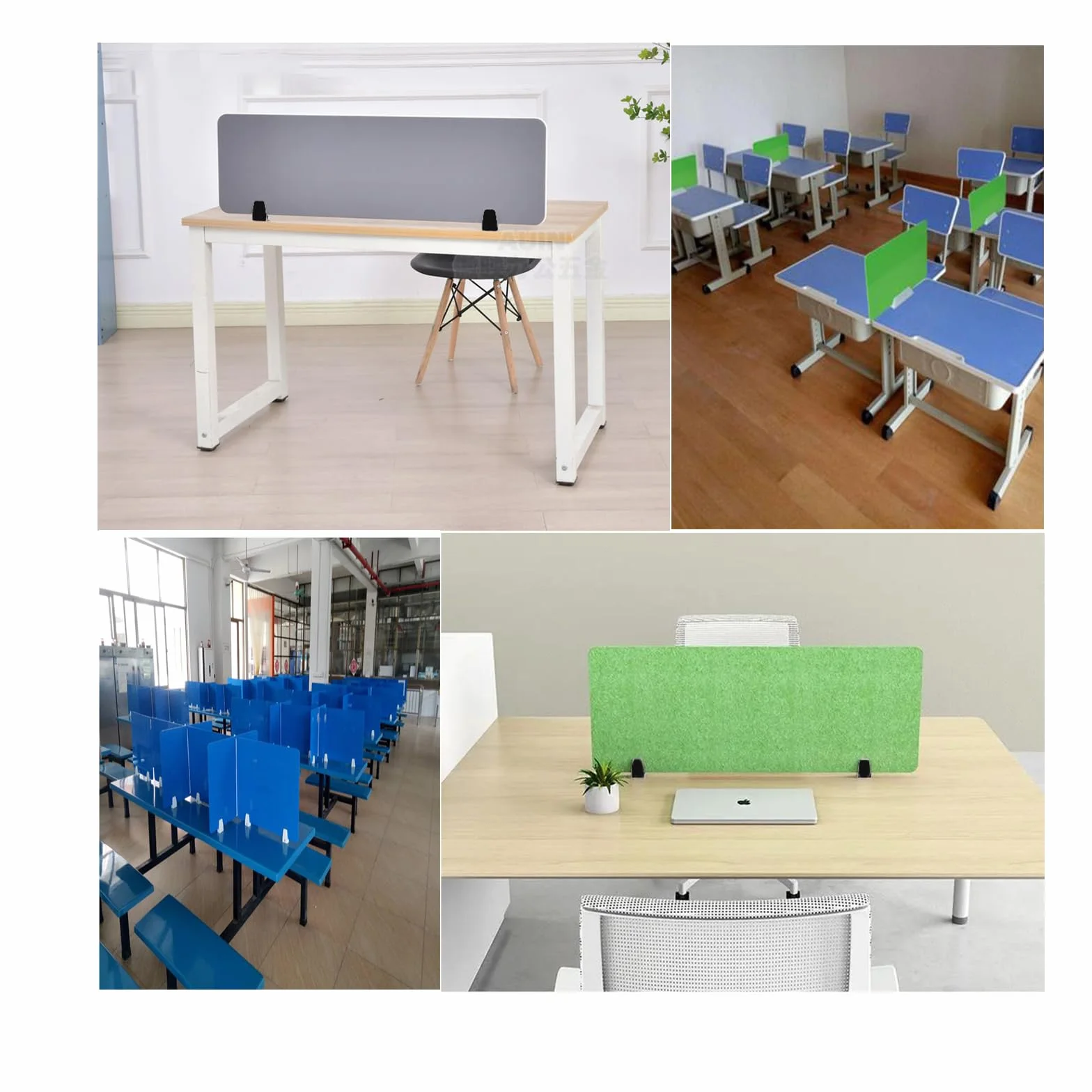 Zacisk przegrody biurkowej do panelu od 1/20.3 cm do 1.3 cm, regulowany zacisk działowy na biurko od 0,8 cm do 5 cm, akcesoria biurkowe do folderów prywatności, czarny uchwyt ochronny na