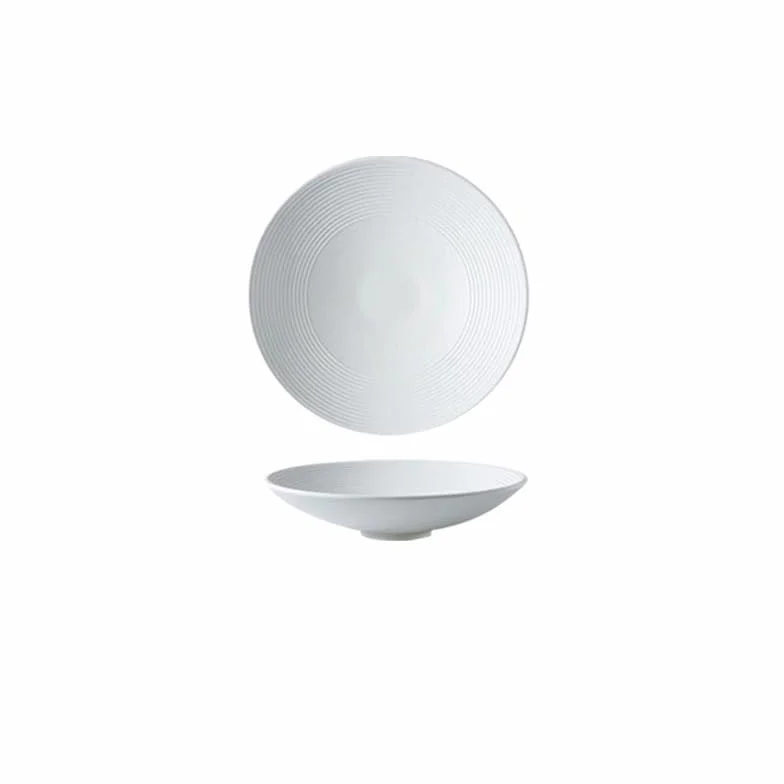 Talerz obiadowy talerze okrągły księżyc głęboki talerz ceramiczna przystawka makaron domowa sałatka duża miska do zupy restauracja zastawa stołowa zachodnie jedzenie kuchnia talerz obiadowy można