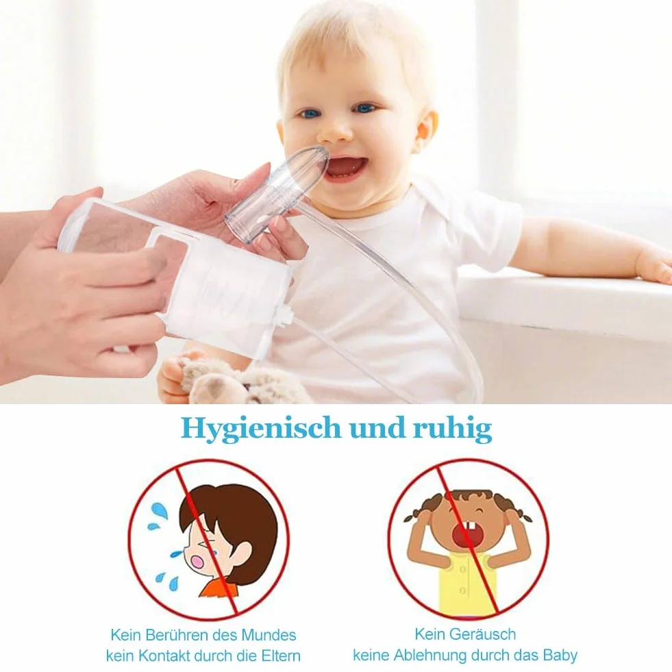 Odkurzacz do nosa dla niemowląt, przenośny odkurzacz ręczny z pompką ręczną, łatwy w obsłudze, aspirator do nosa, bezpieczny dla niemowląt, dzieci i dorosłych
