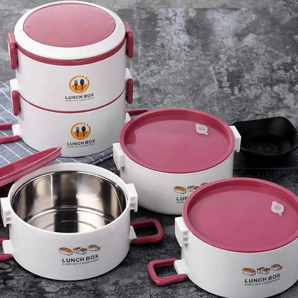 Pudełko bento do układania w stosy dla dzieci i dorosłych, izolowane LeakProof szkoła piknikowa biuro outdoorowe jedzenie przenośny pojemnik pojemnik na lunch ze stali nierdzewnej