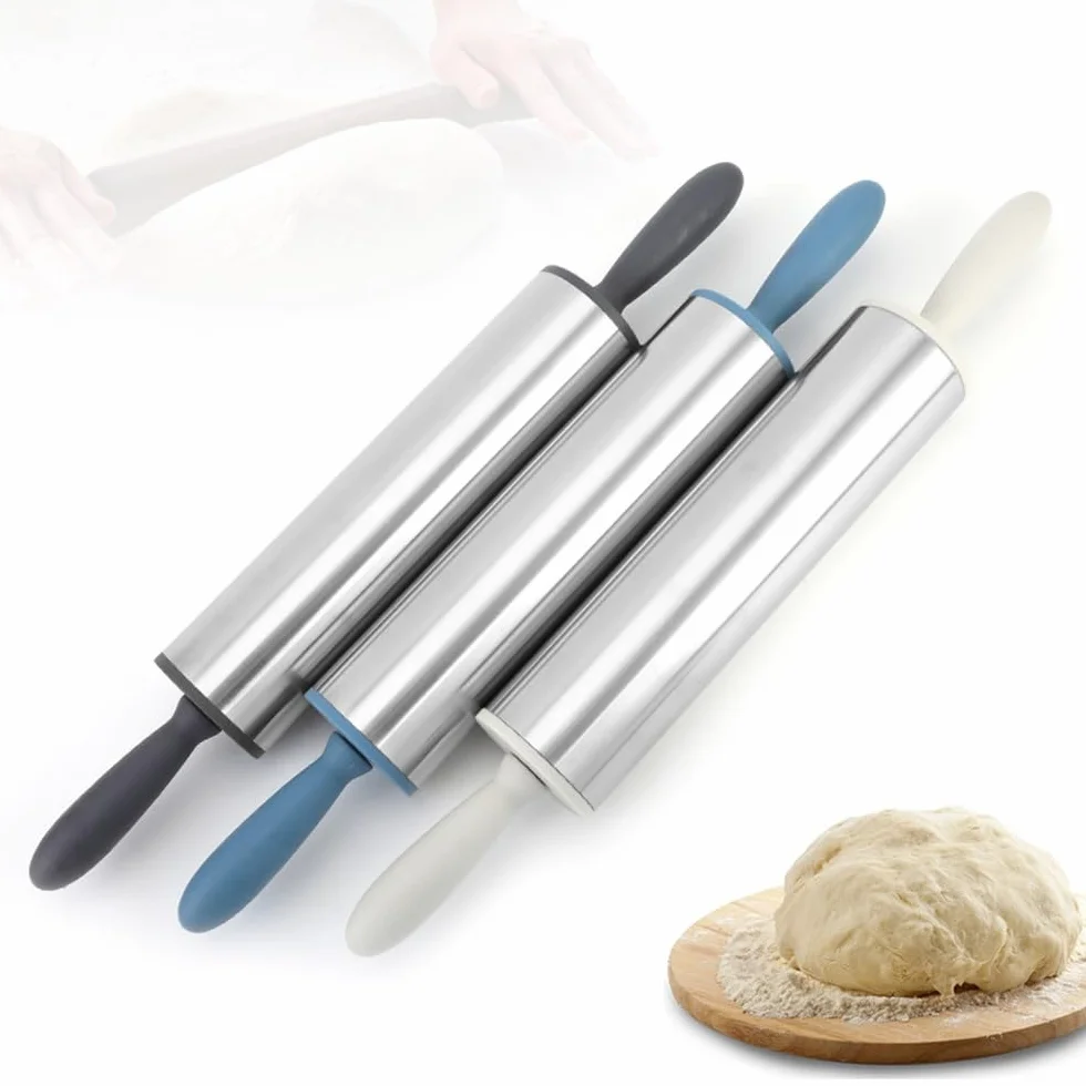 Wałek do ciasta, Pierogi ze stali nierdzewnej do pieczenia w domu(Grey)