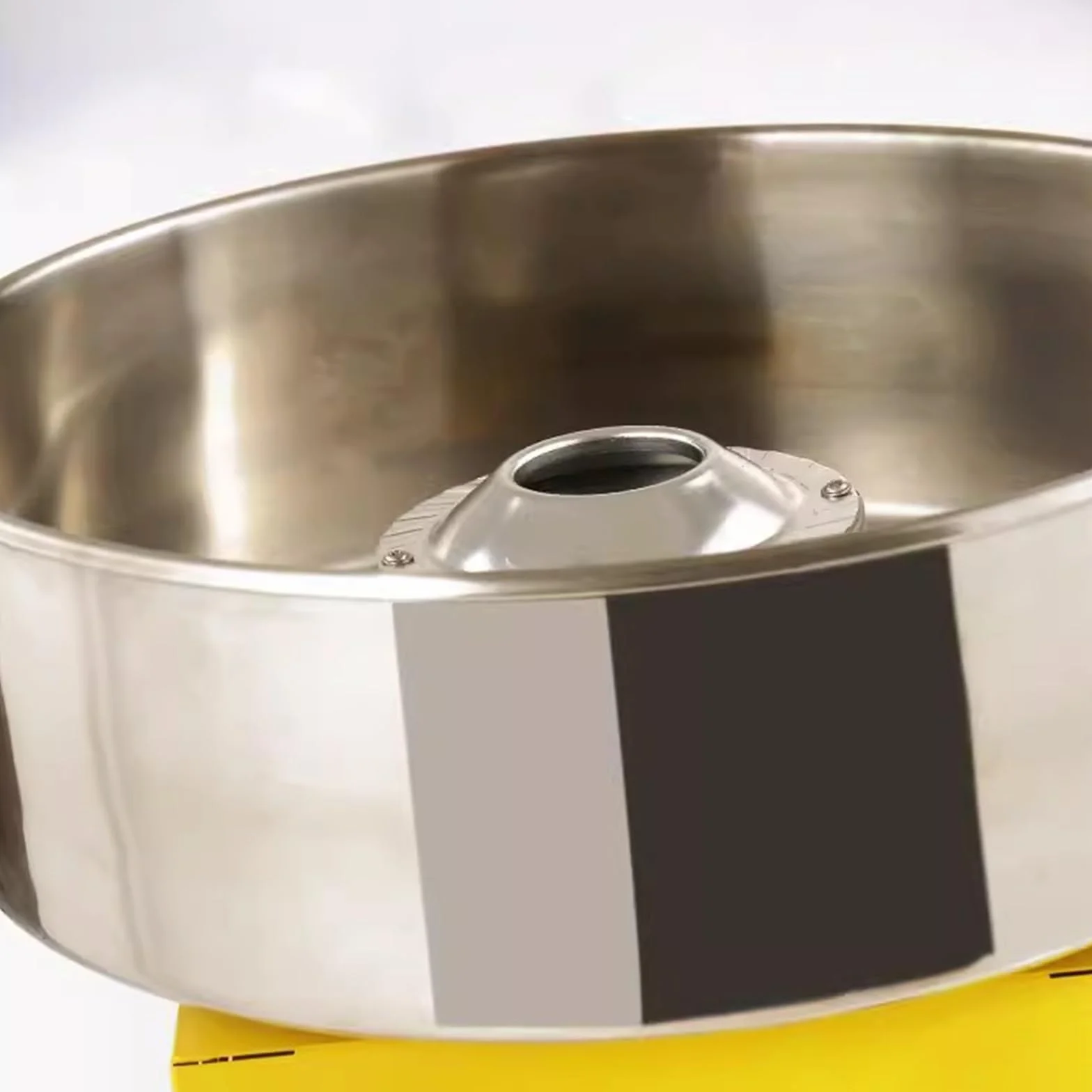 maszyna do waty cukrowej Maszyna do waty cukrowej użytku komercyjnego W pełni automatyczna fantazyjna maszyna przedsiębiorczości i ustawiania stoisk(Yellow)